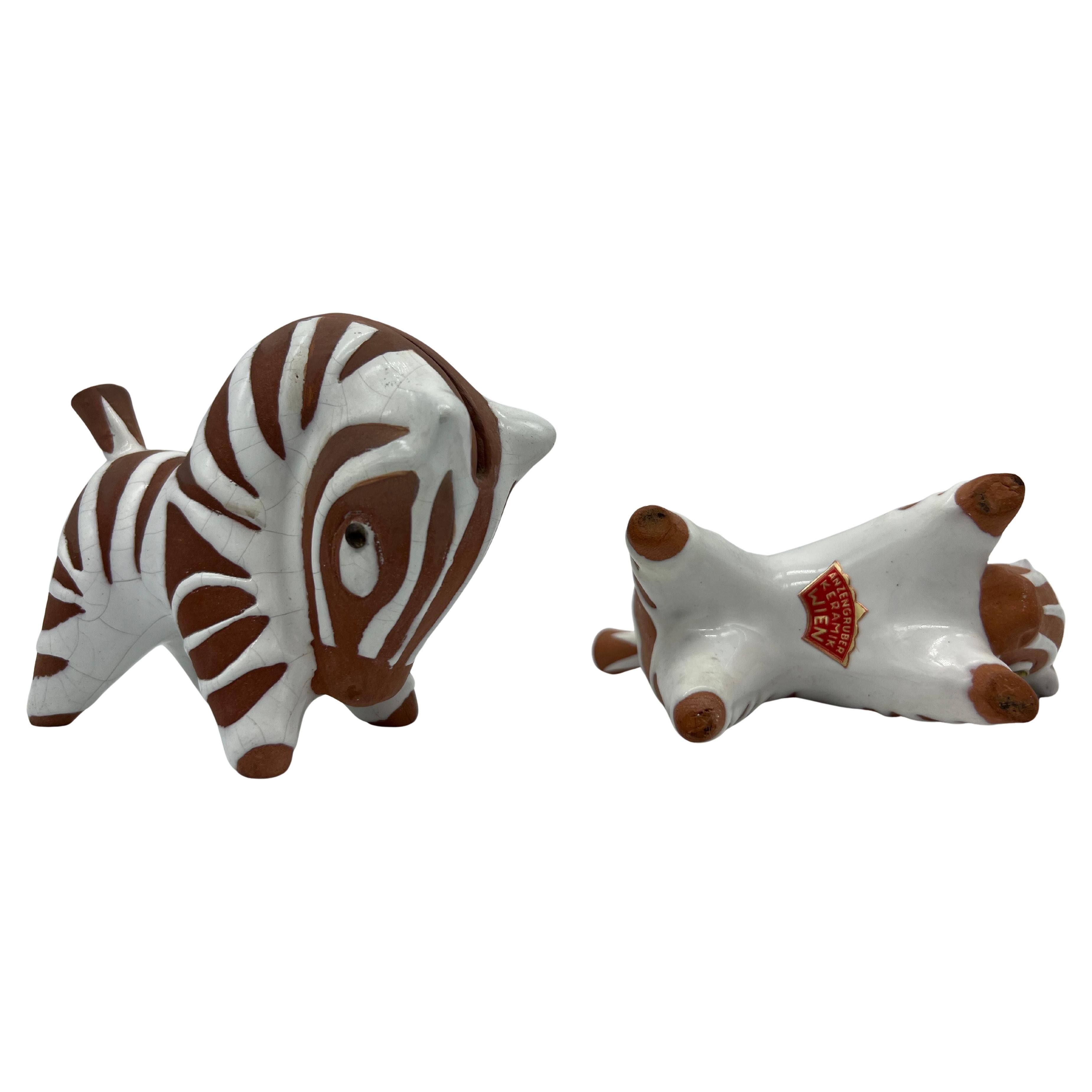 Metà XX secolo Cavalli stuzzicadenti in ceramica austriaca di Leopold Anzengruber in vendita