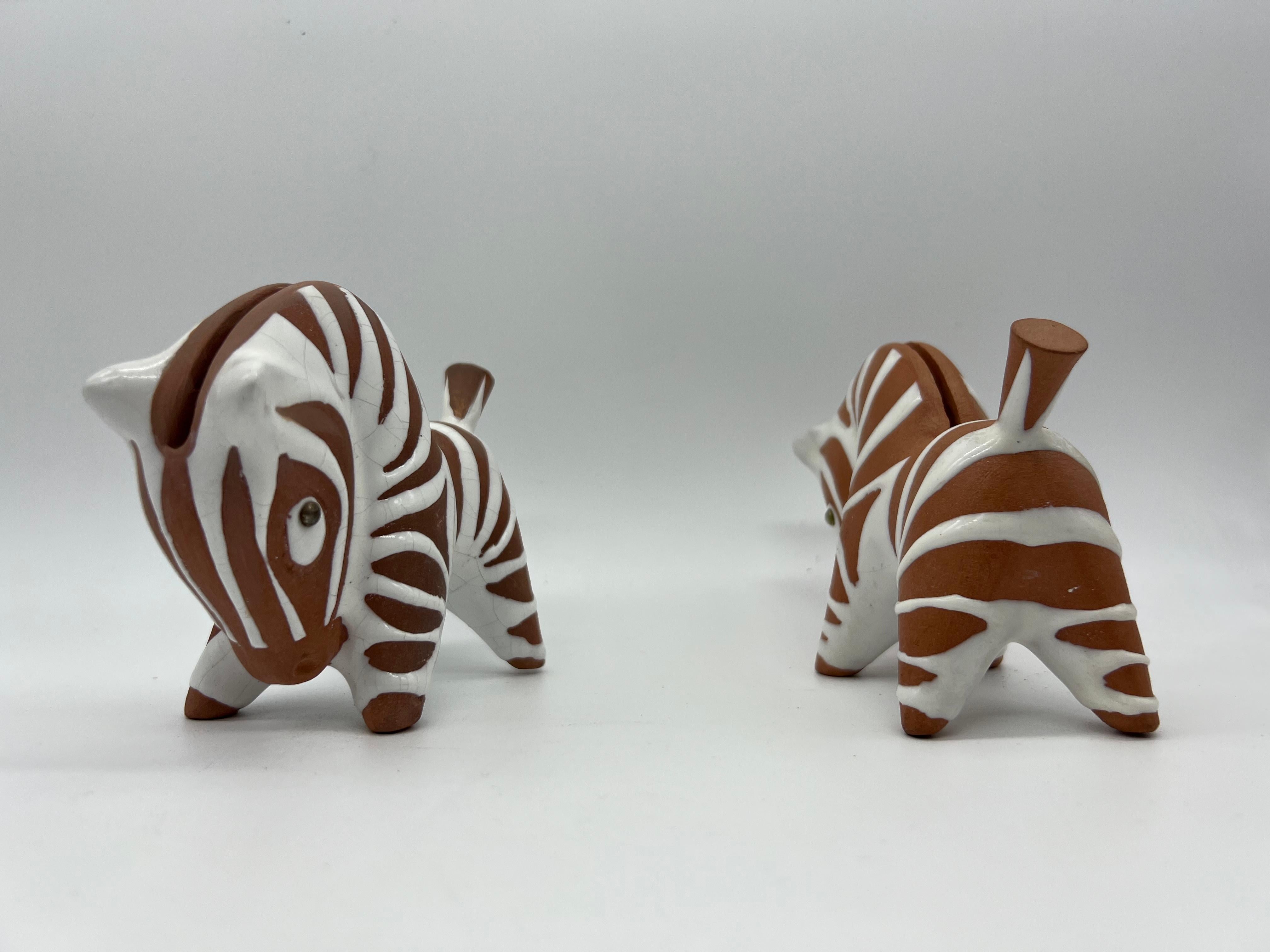 Austrian Ceramic Toothpick Horses by Leopold Anzengruber  In Good Condition For Sale In Vienna, AT