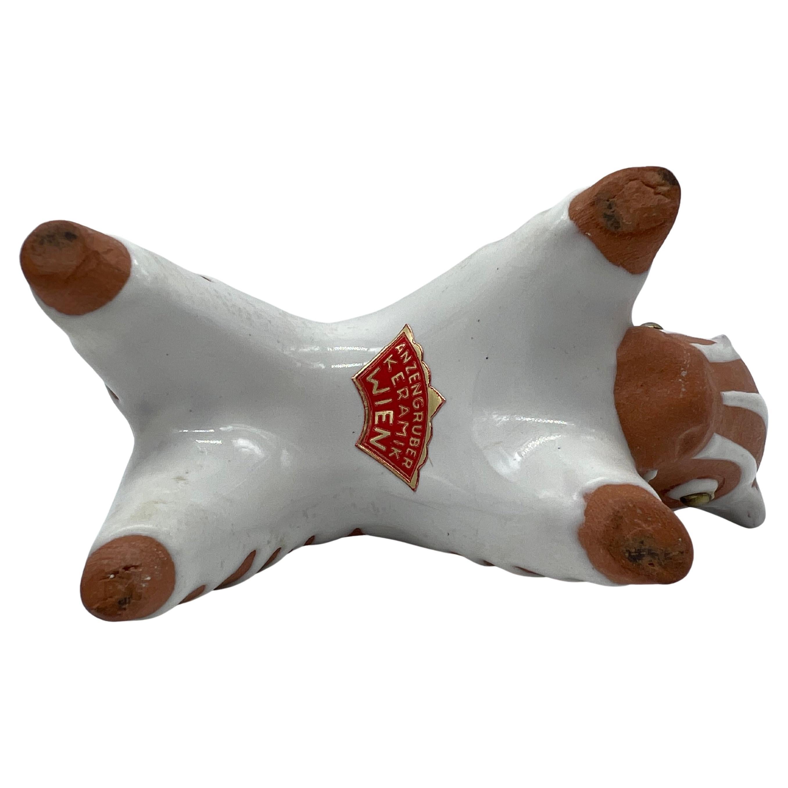 Ceramica Cavalli stuzzicadenti in ceramica austriaca di Leopold Anzengruber in vendita