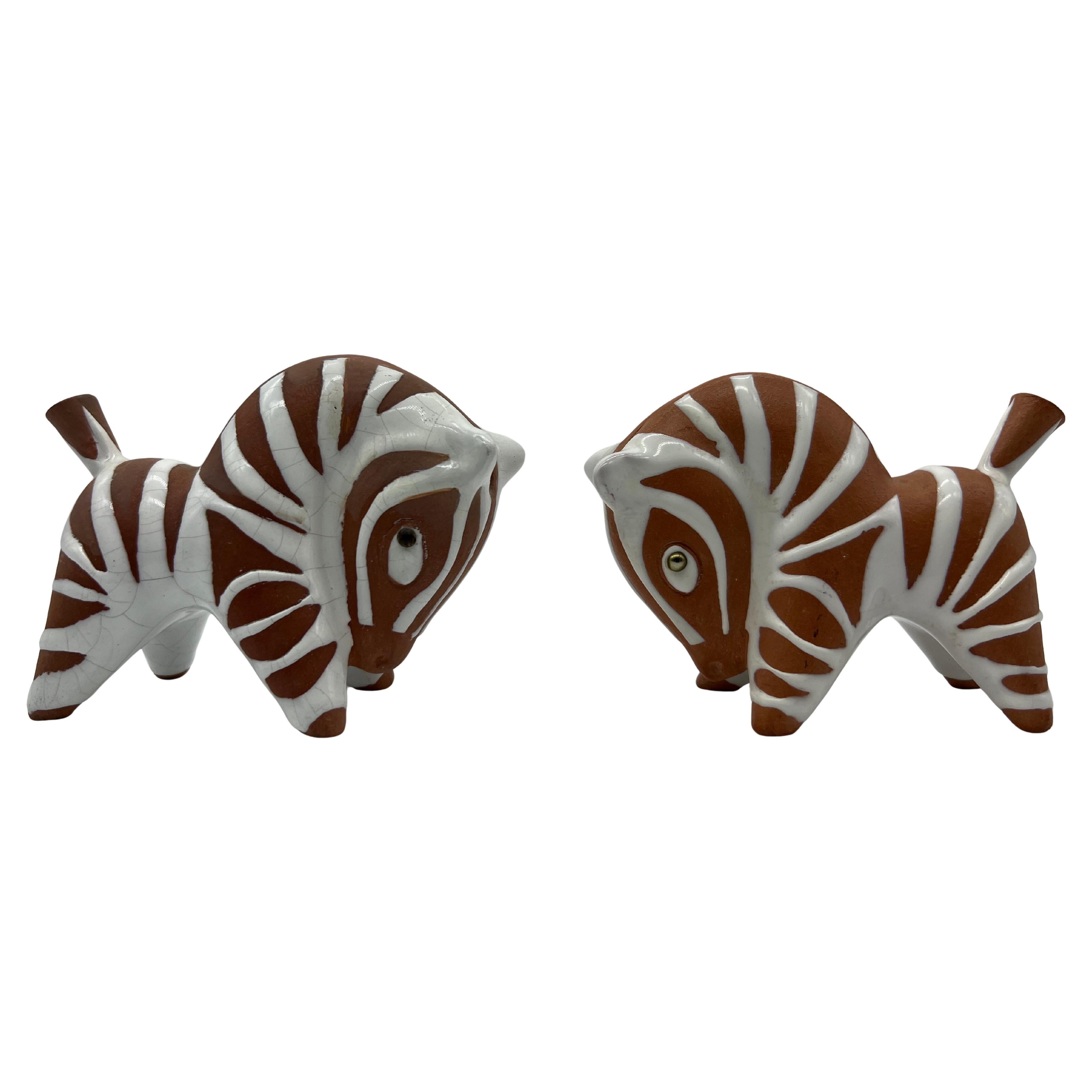 Cavalli stuzzicadenti in ceramica austriaca di Leopold Anzengruber in vendita