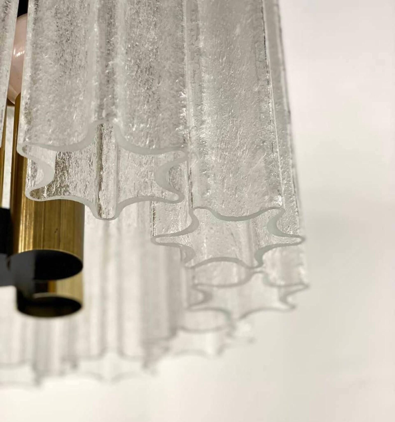 Late 20th Century Austrian Chandelier in Glass from Kalmar Lighting, Vintage, 1970s For Sale