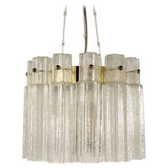 Österreichischer Kronleuchter aus Glas von Kalmar Lighting, Vintage, 1970er Jahre