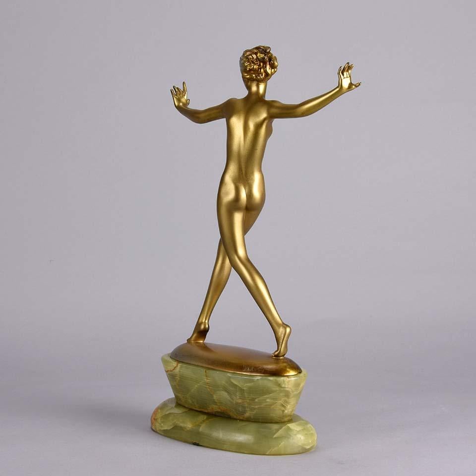 Austrian Cold Painted Art Deco Bronze Figure 