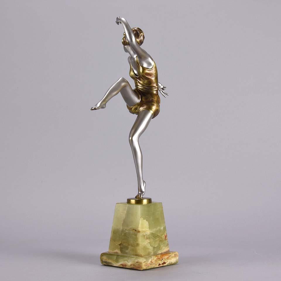 Austrian Cold Painted Art Deco Bronze Figure 