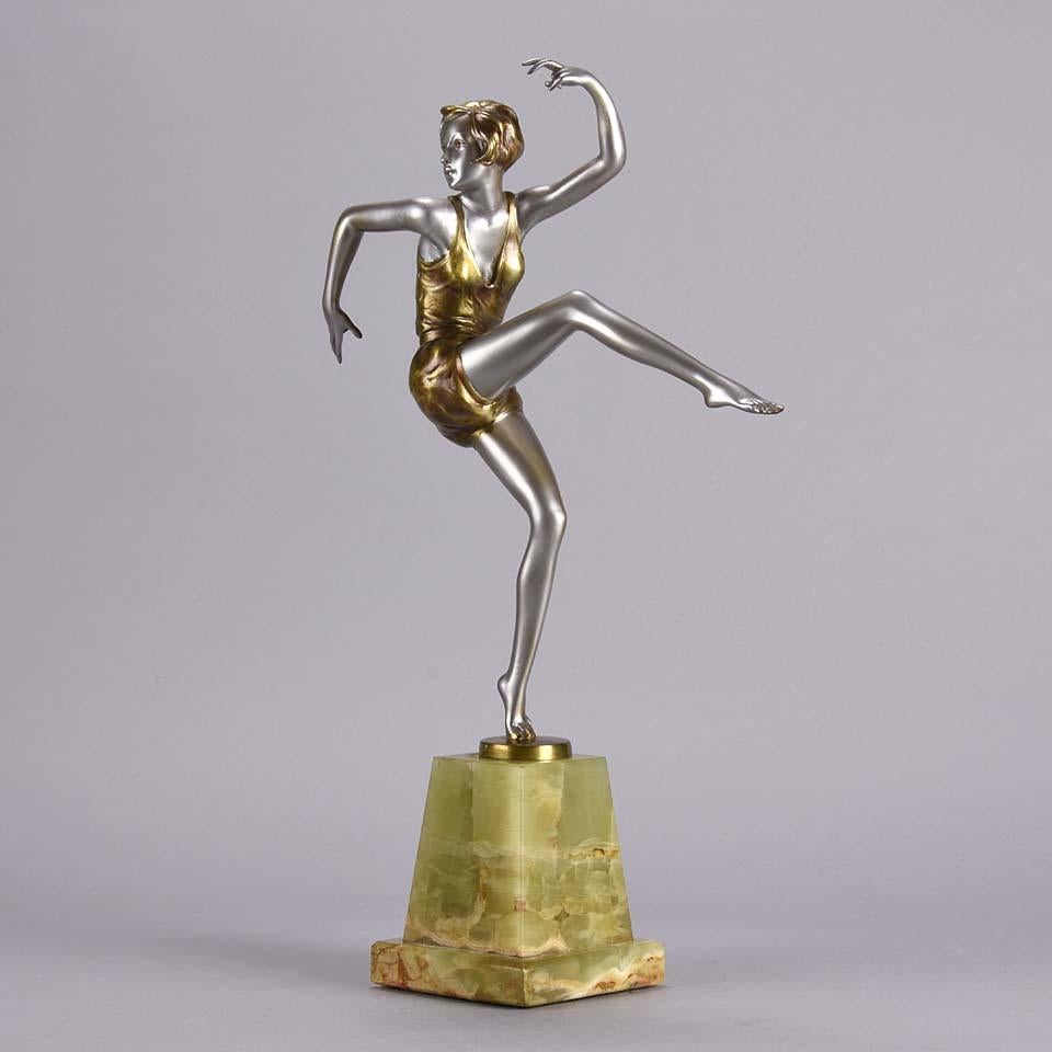 Austrian Cold Painted Art Deco Bronze Figure 