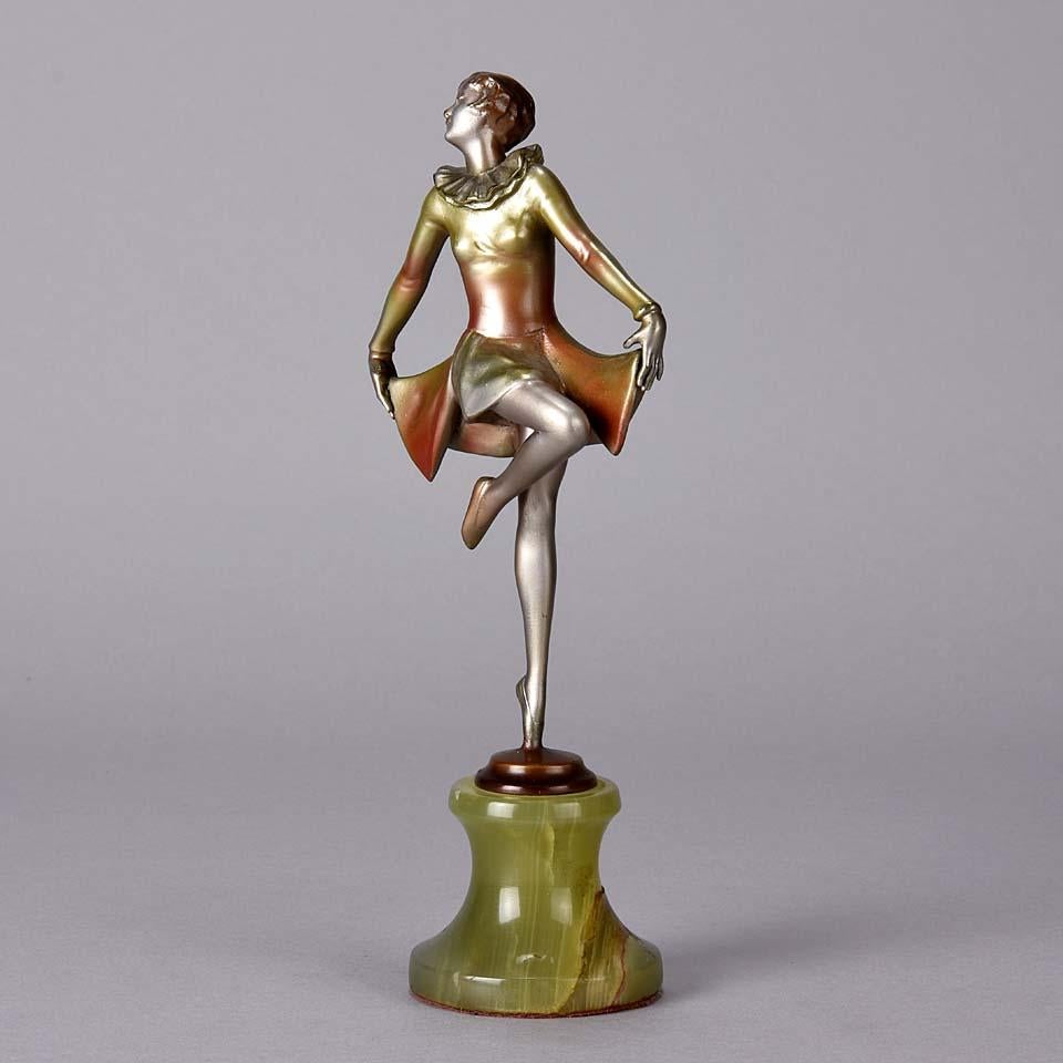 Austrian Cold Painted Art Deco Bronze Figure 