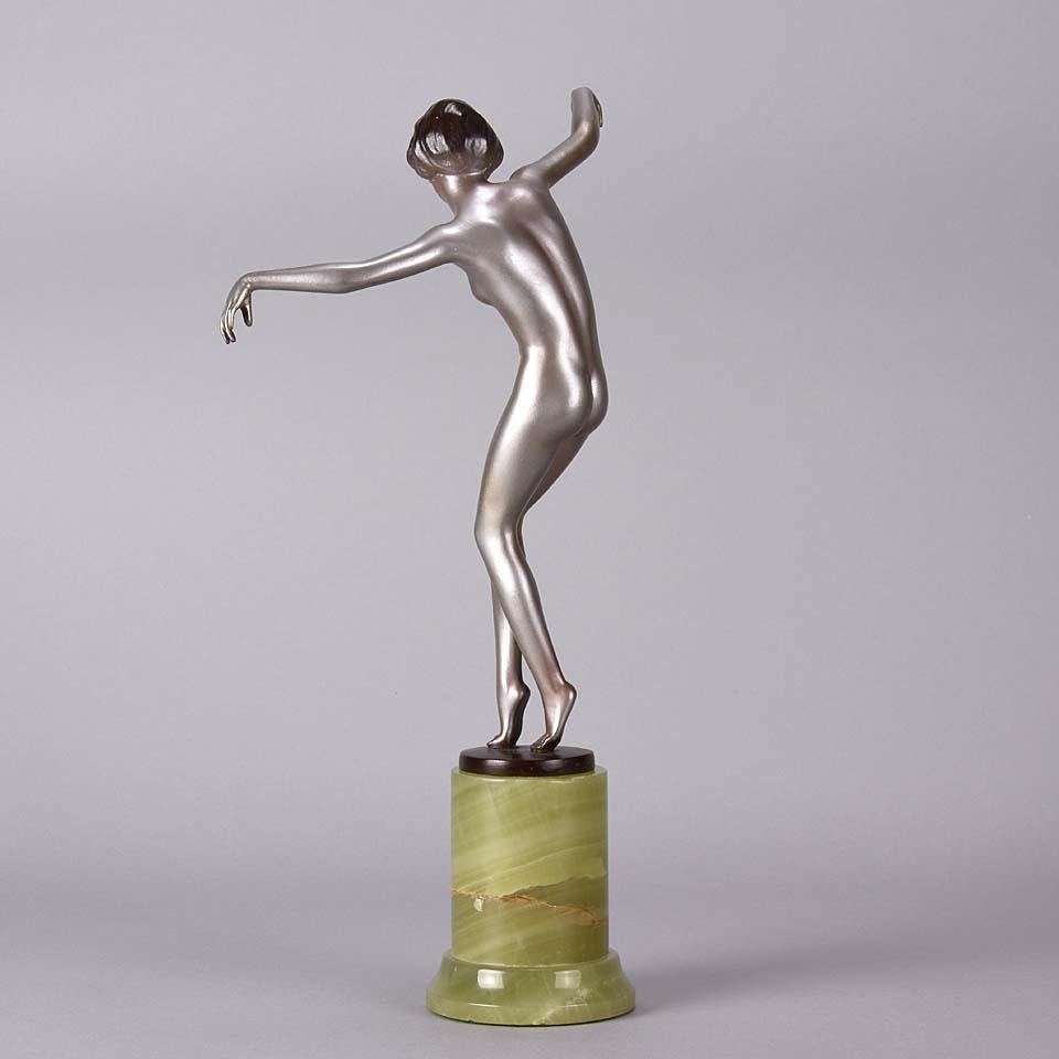 Austrian Cold Painted Art Deco Bronze Figure 