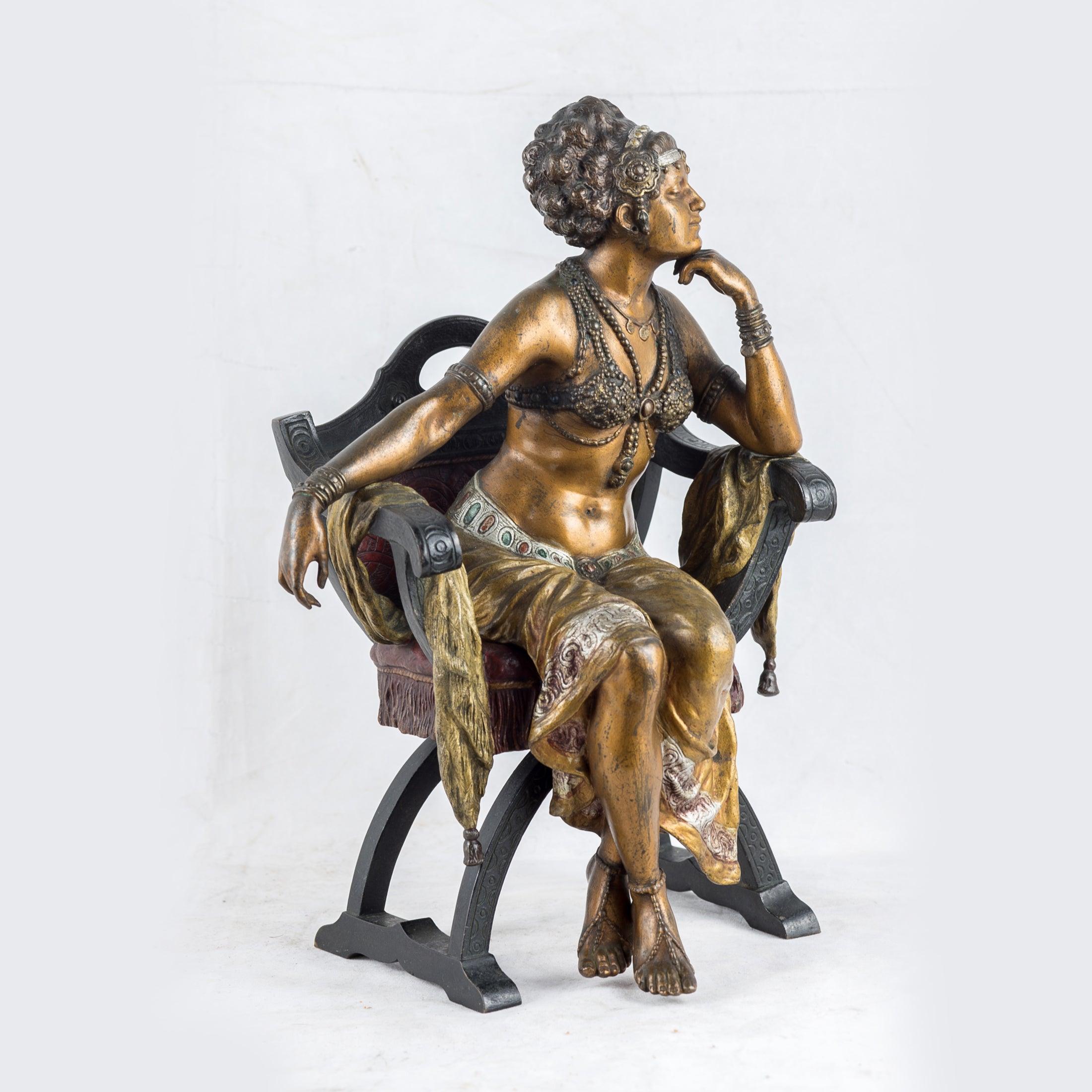 Cold-Painted Austrian Cold Painted Bronze by Bergmann