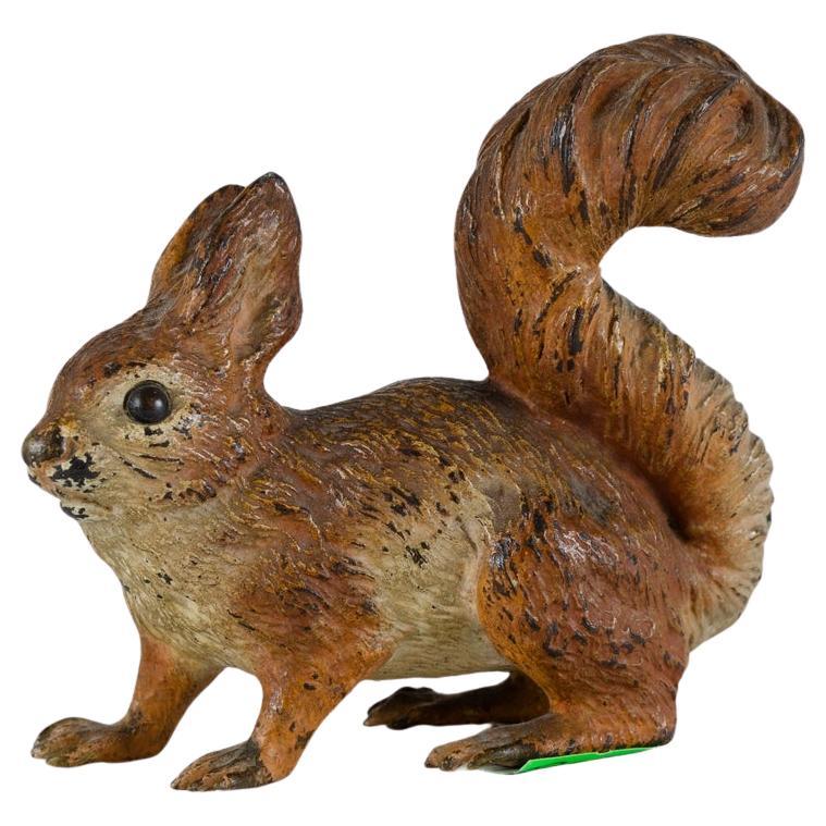 Austrian Cold-painted Bronze Figure of a Red Squirrel