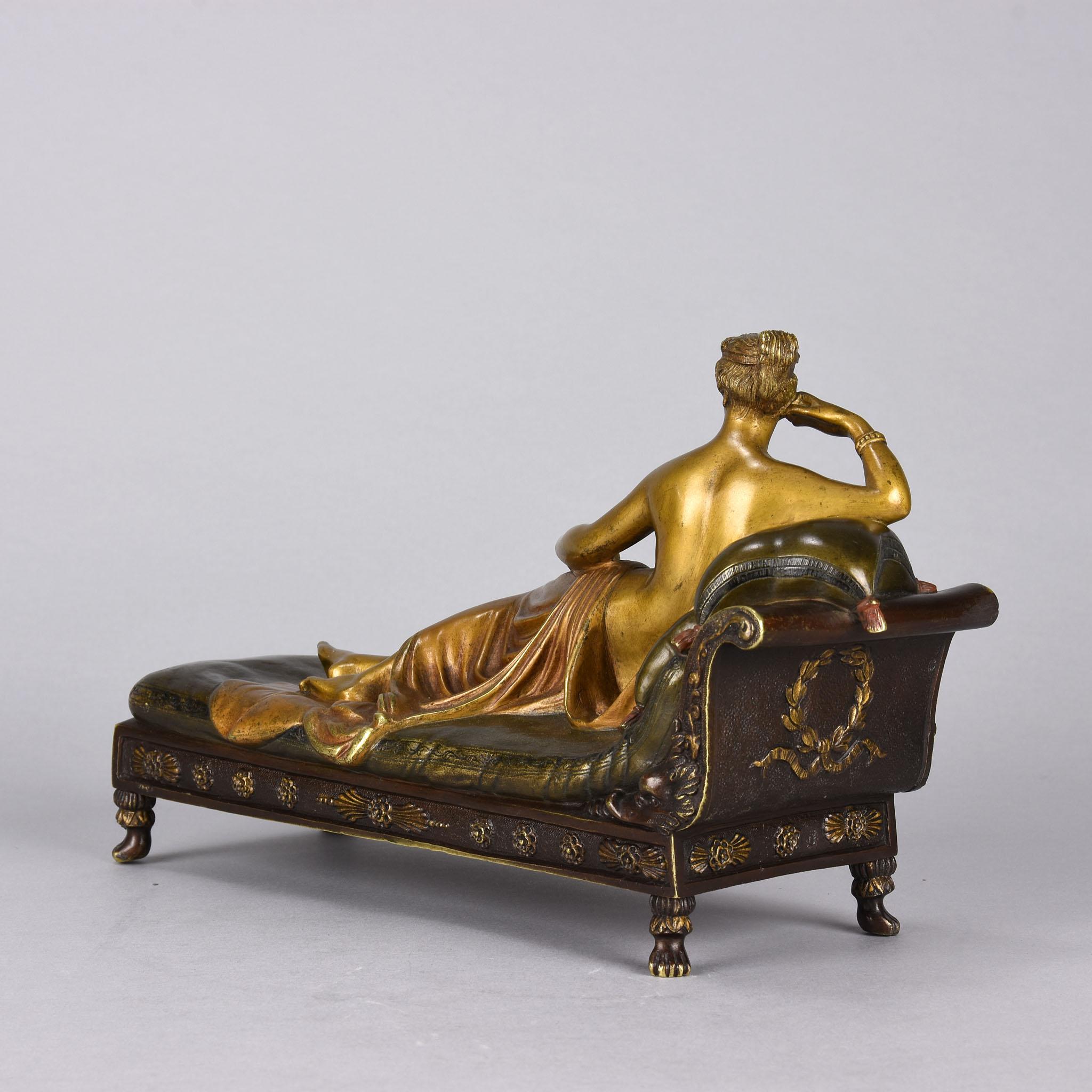 Early 20th Century Austrian Cold Painted Bronze Figure 