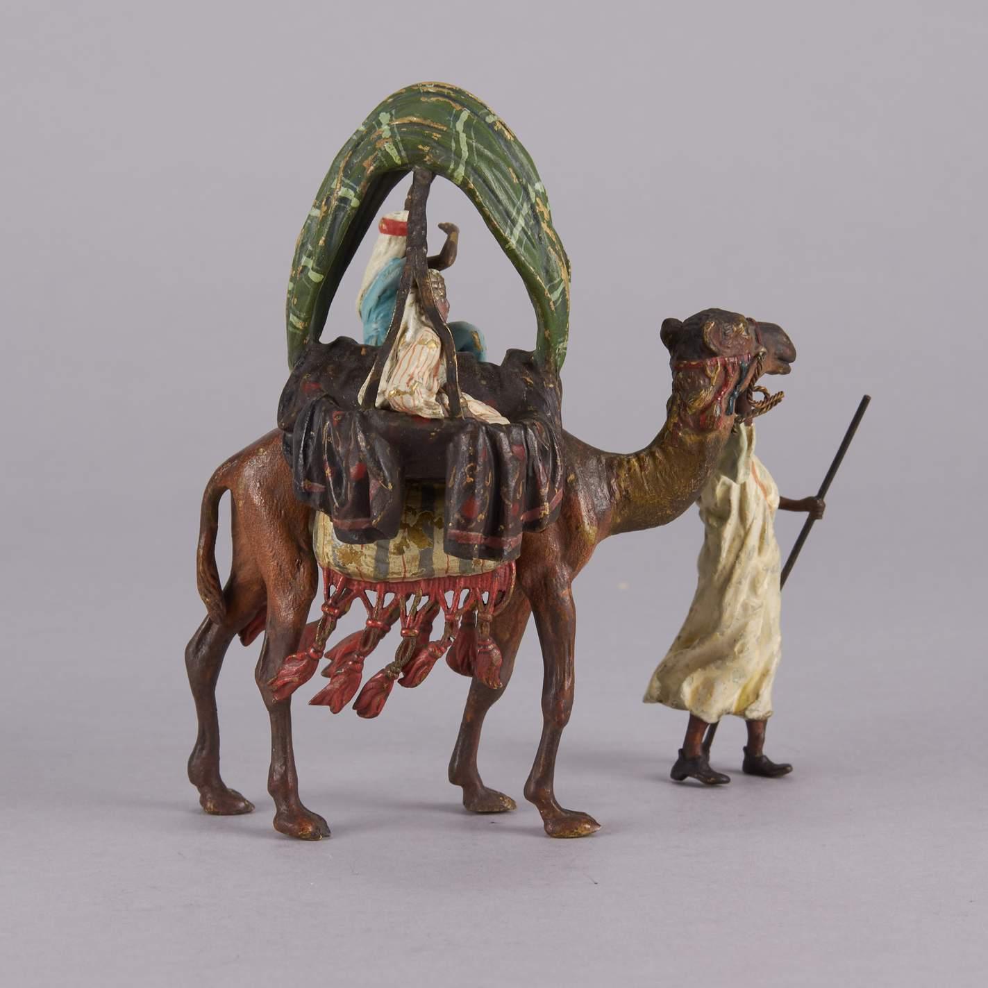 Early 20th Century Austrian Cold Painted Bronze Group 