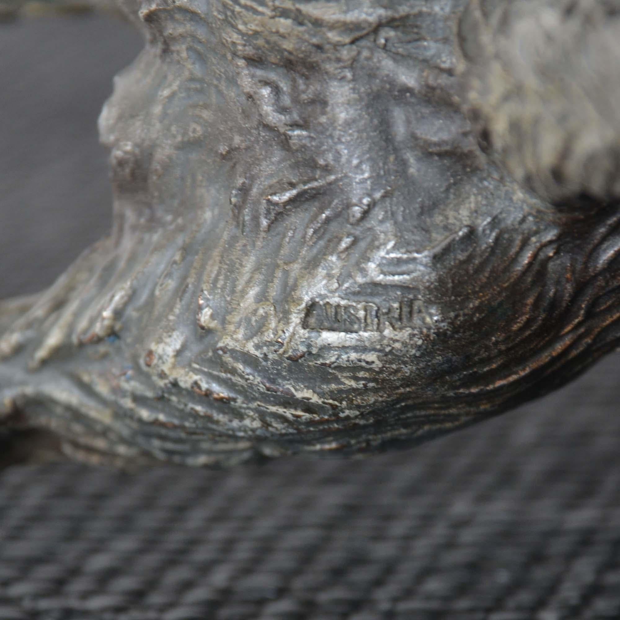 bronze autrichien peint à froid représentant un terrier écossais, ou « Scotie Dog » en vente 6