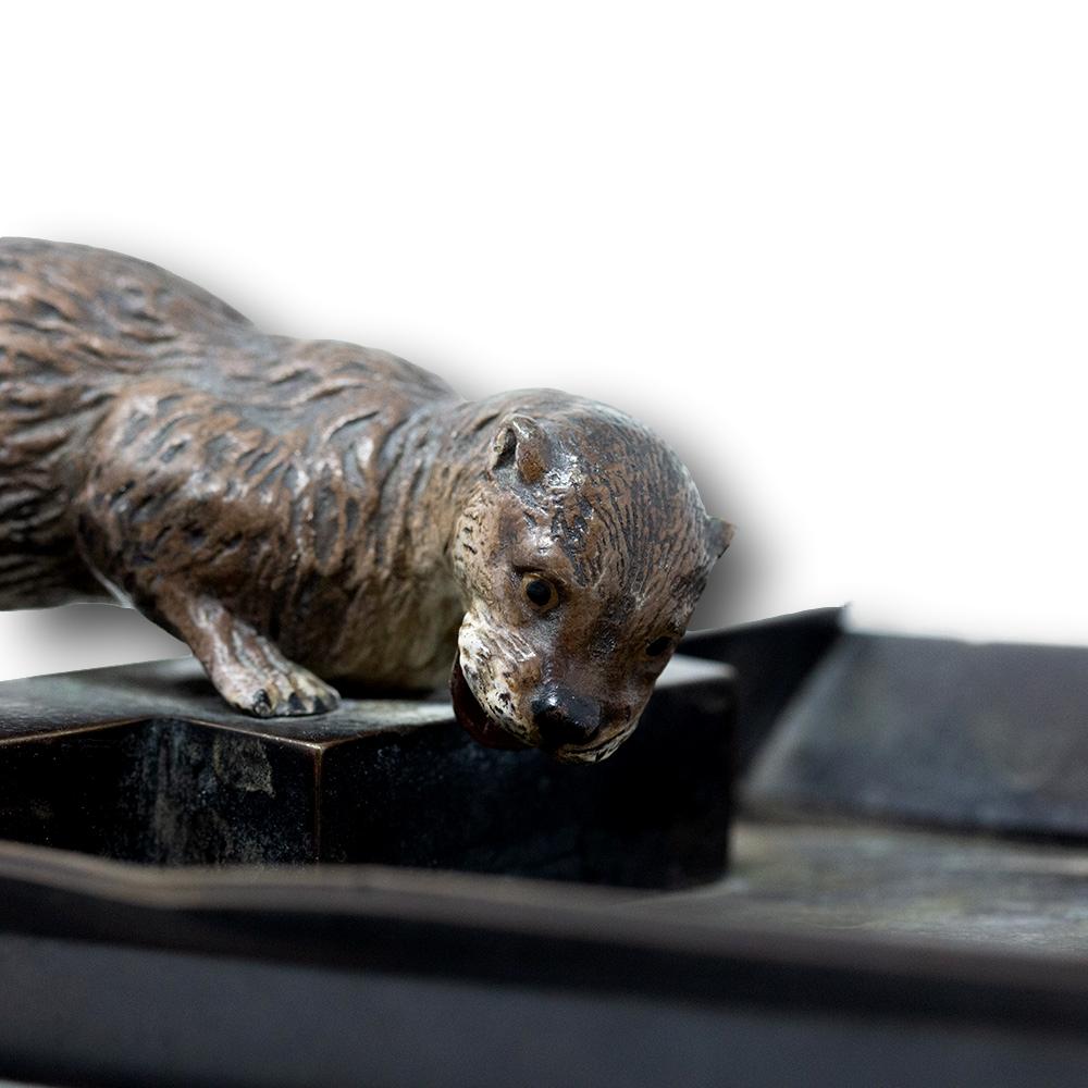 Austrian Cold Painted Bronze Otter Tray 3