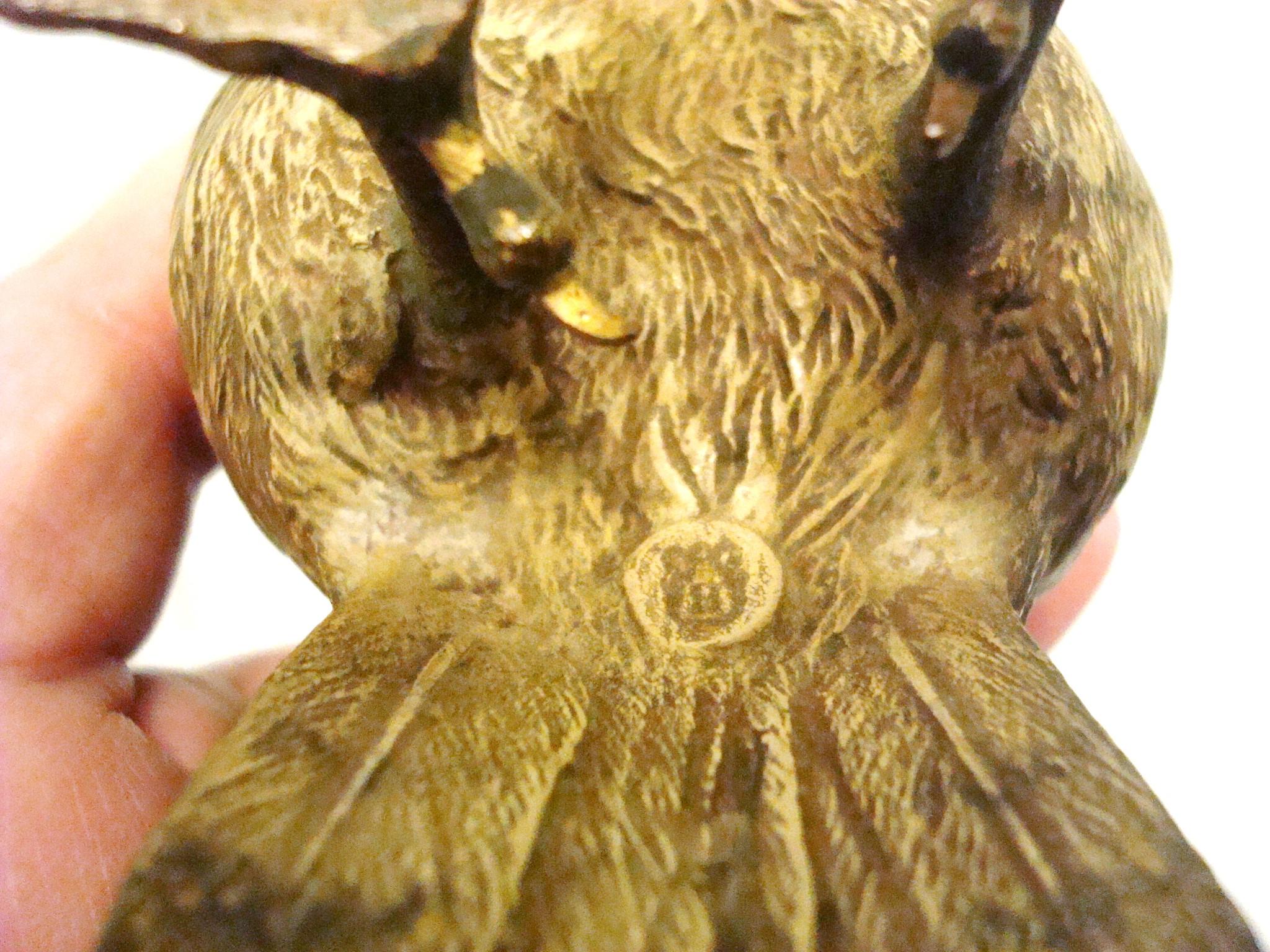 Scultura austriaca di gufo in bronzo dipinto a freddo. Bergmann 1900 in vendita 2