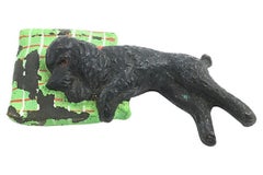 Austrian Cold-Painted Bronze Poodle Dog Sculpture