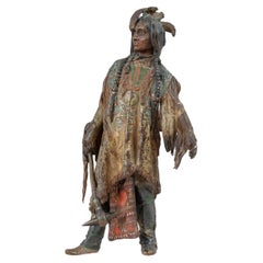 Austrian Cold Painted Figure of an American Indian, by Carl Kauba (1865-1922) 