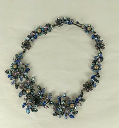 Austrian Crystal Aurora Garland Style Bib