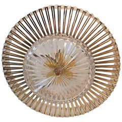 Austrian Crystal Glass Lucite and Gilt Brass Chandelier, Lobmeyr - SPECIAL OFFER