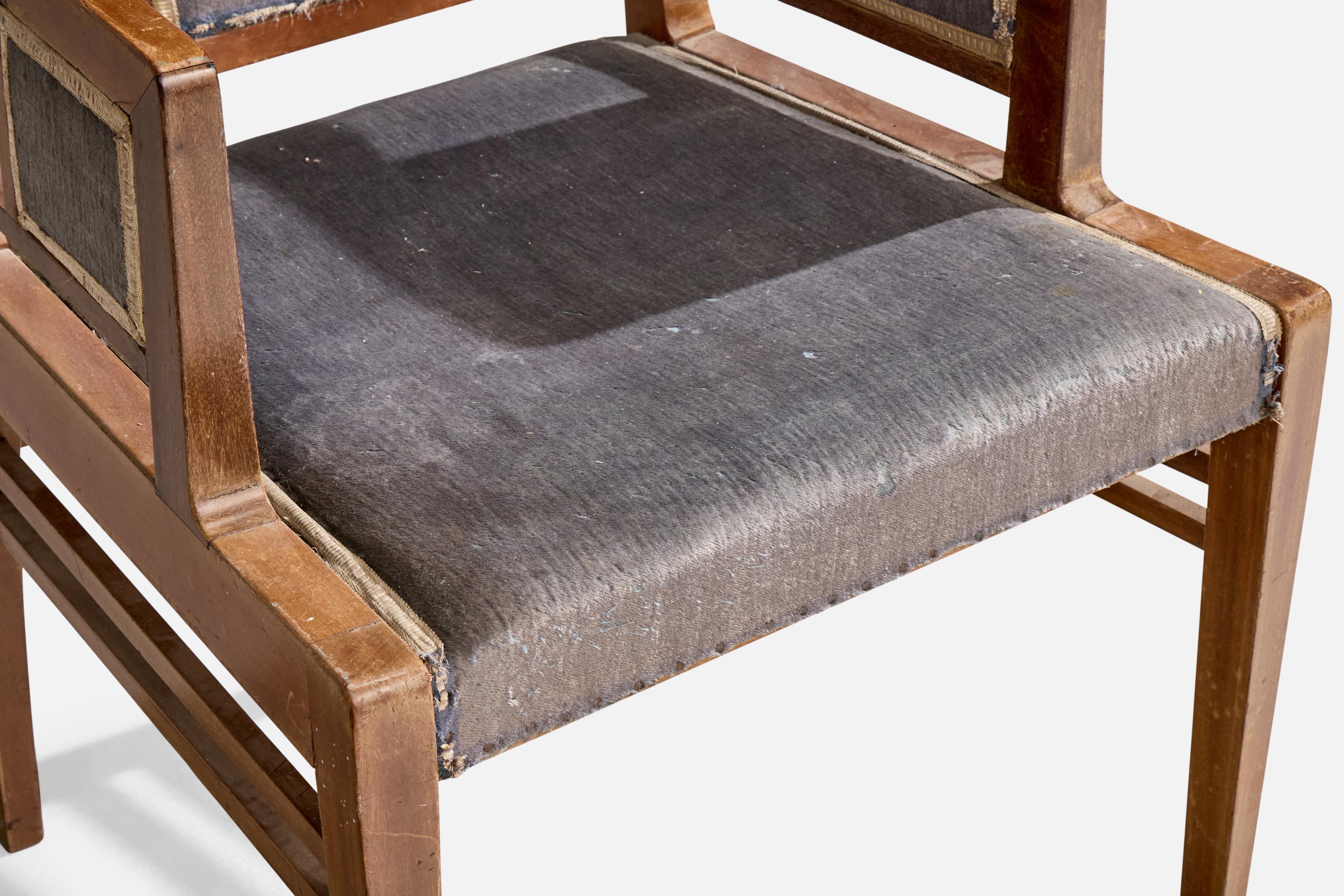 Designer austriaco, poltrona, Wood, Fabrice, Austria, anni '10 del XX secolo in vendita 5