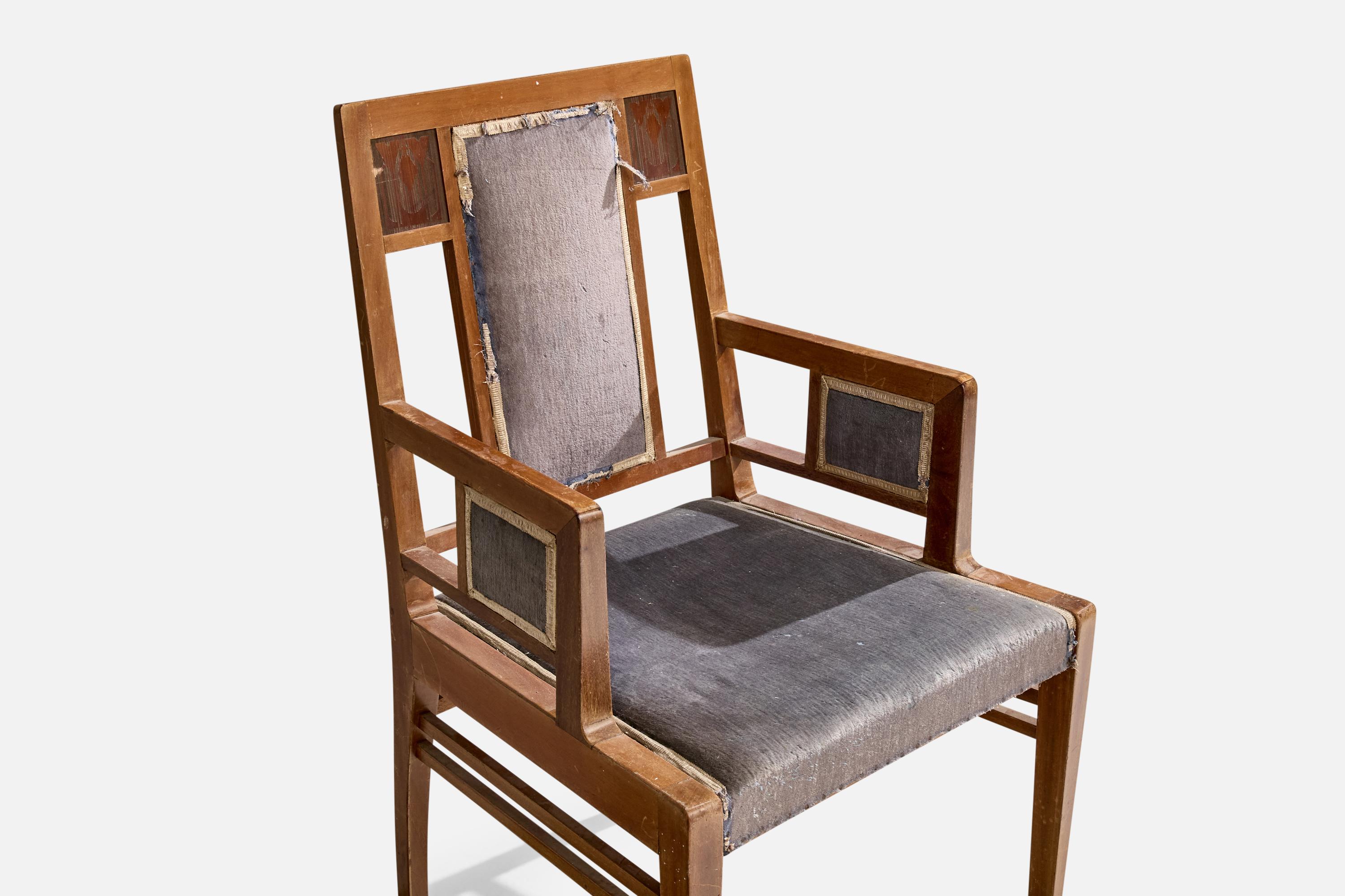Designer austriaco, poltrona, Wood, Fabrice, Austria, anni '10 del XX secolo in vendita 1