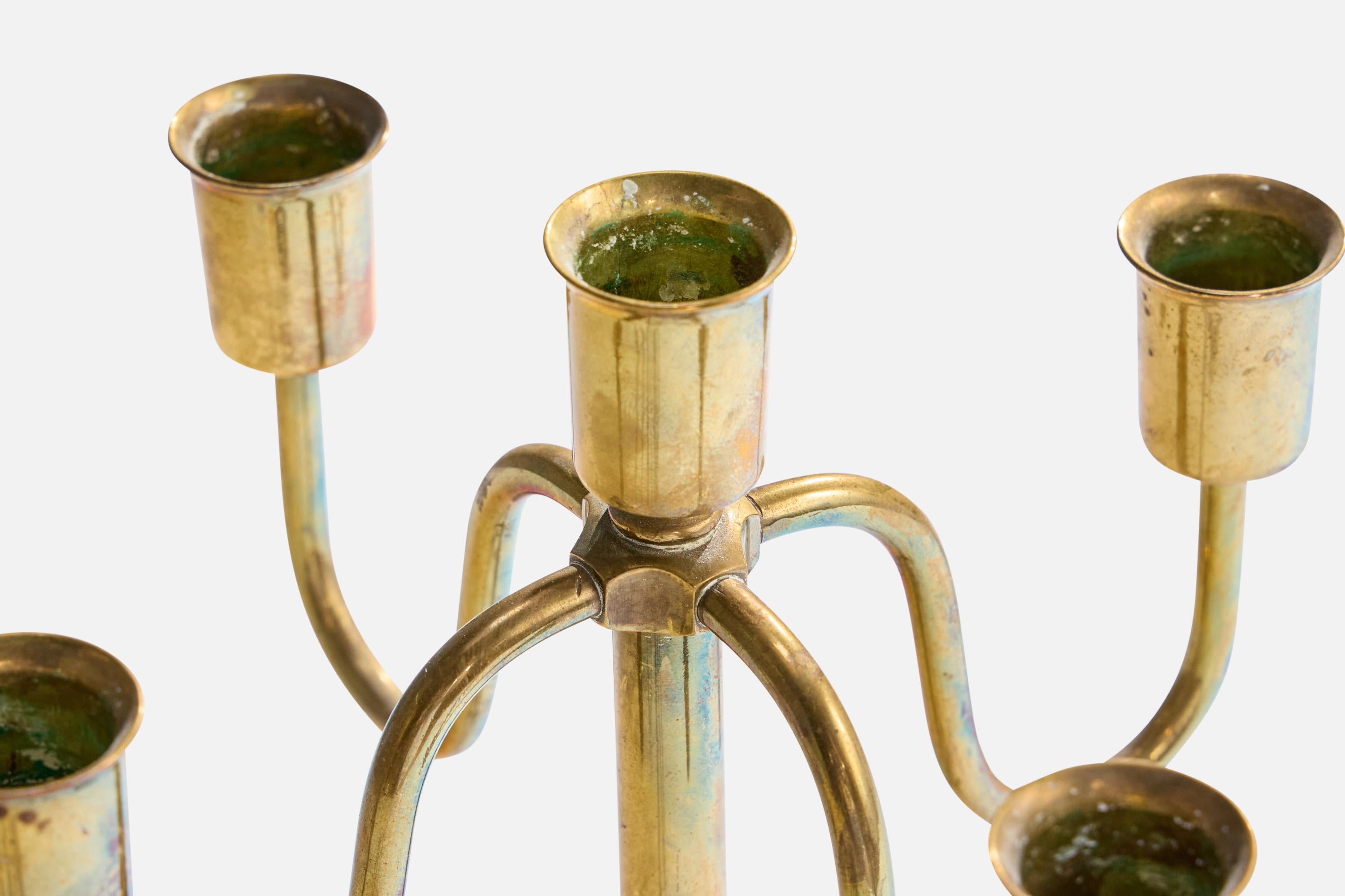 Designer austriaco, Candelabri, Ottone, Austria, anni '20 in vendita 1