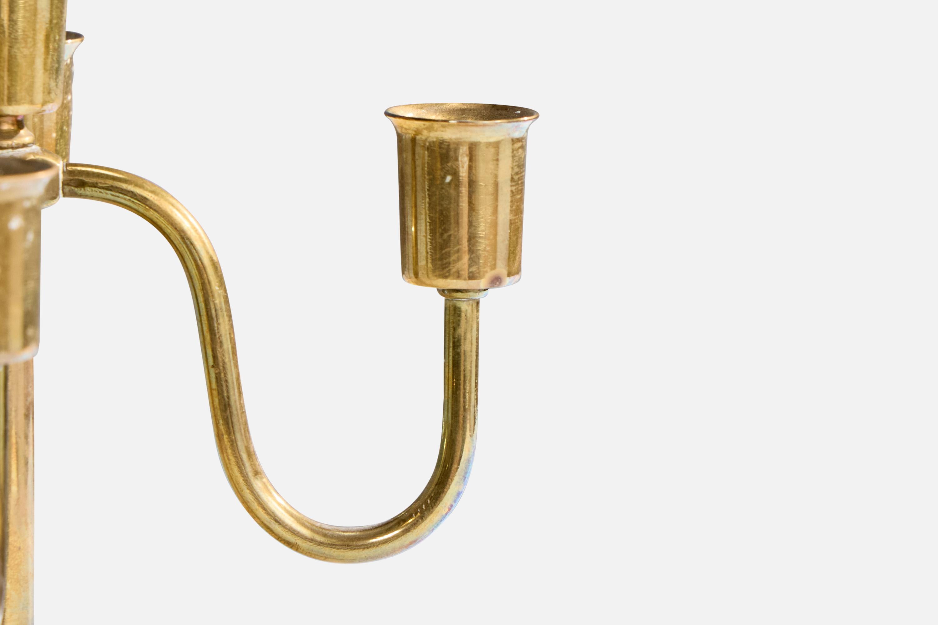 Designer austriaco, Candelabri, Ottone, Austria, anni '20 in vendita 2