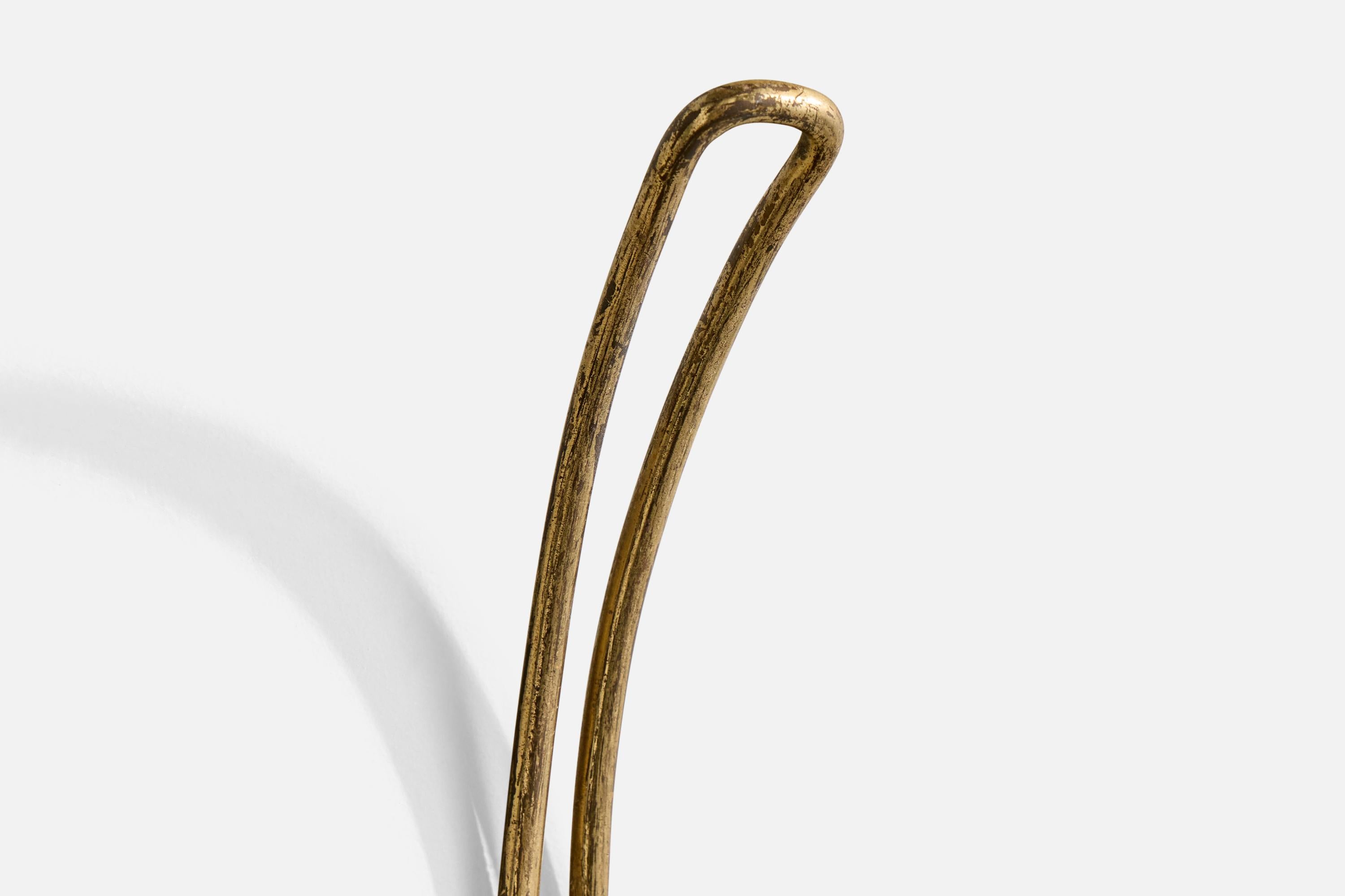 Créateur autrichien, cintres à manteaux en laiton, Autriche, années 1950 en vente 2