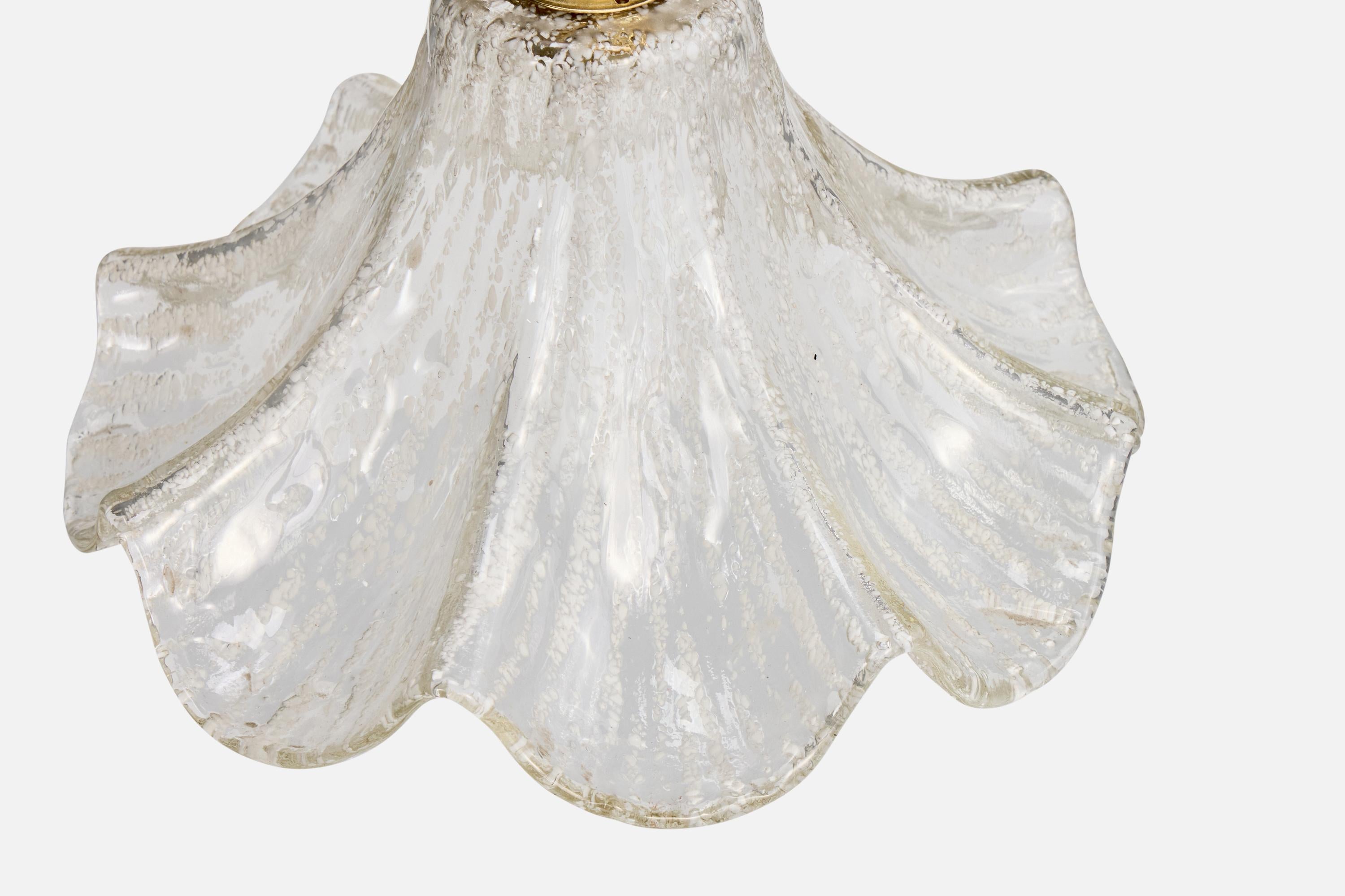 Milieu du XXe siècle Designer autrichien, Design-Light, laiton, verre, Autriche, années 1960 en vente