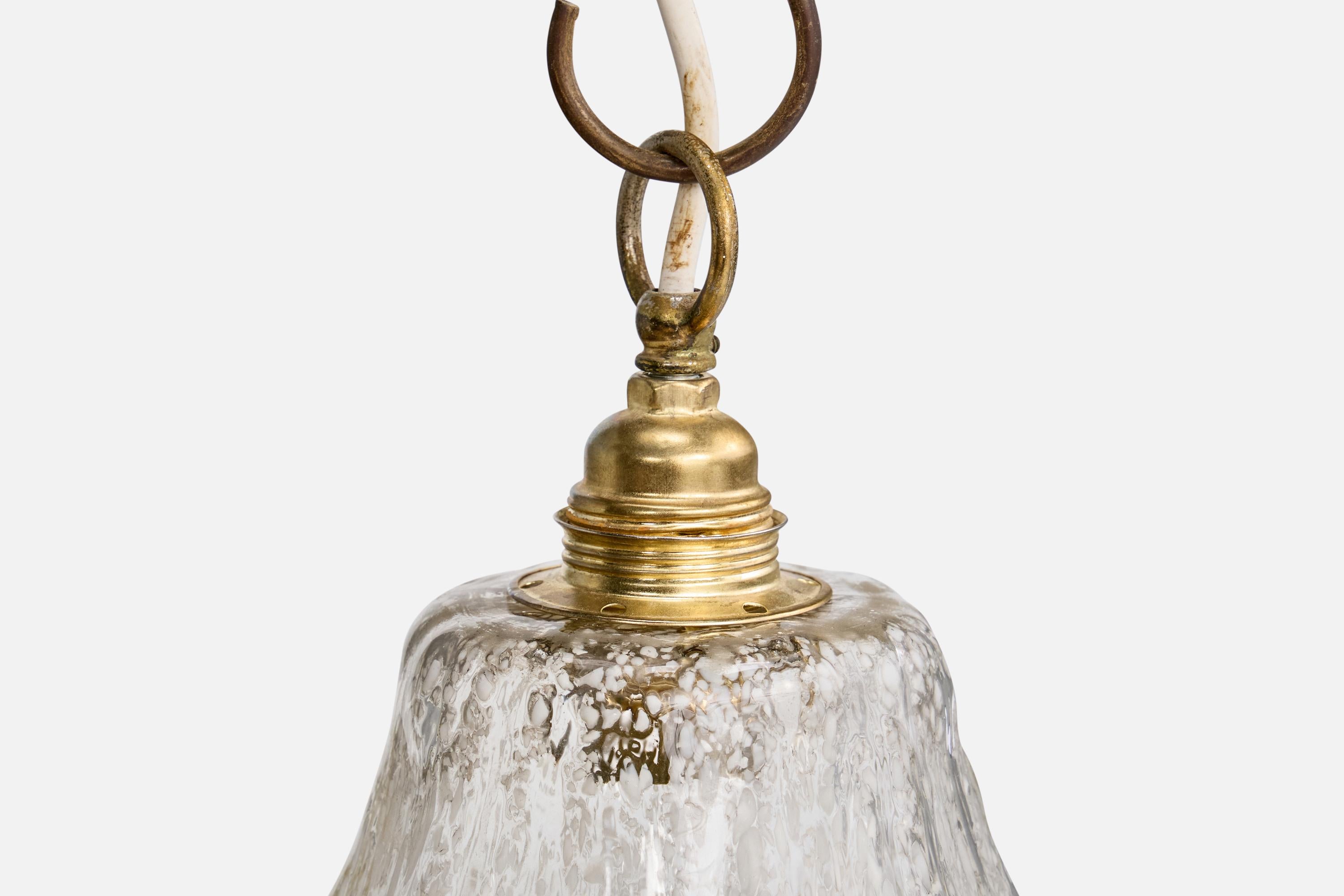 Laiton Designer autrichien, Design-Light, laiton, verre, Autriche, années 1960 en vente