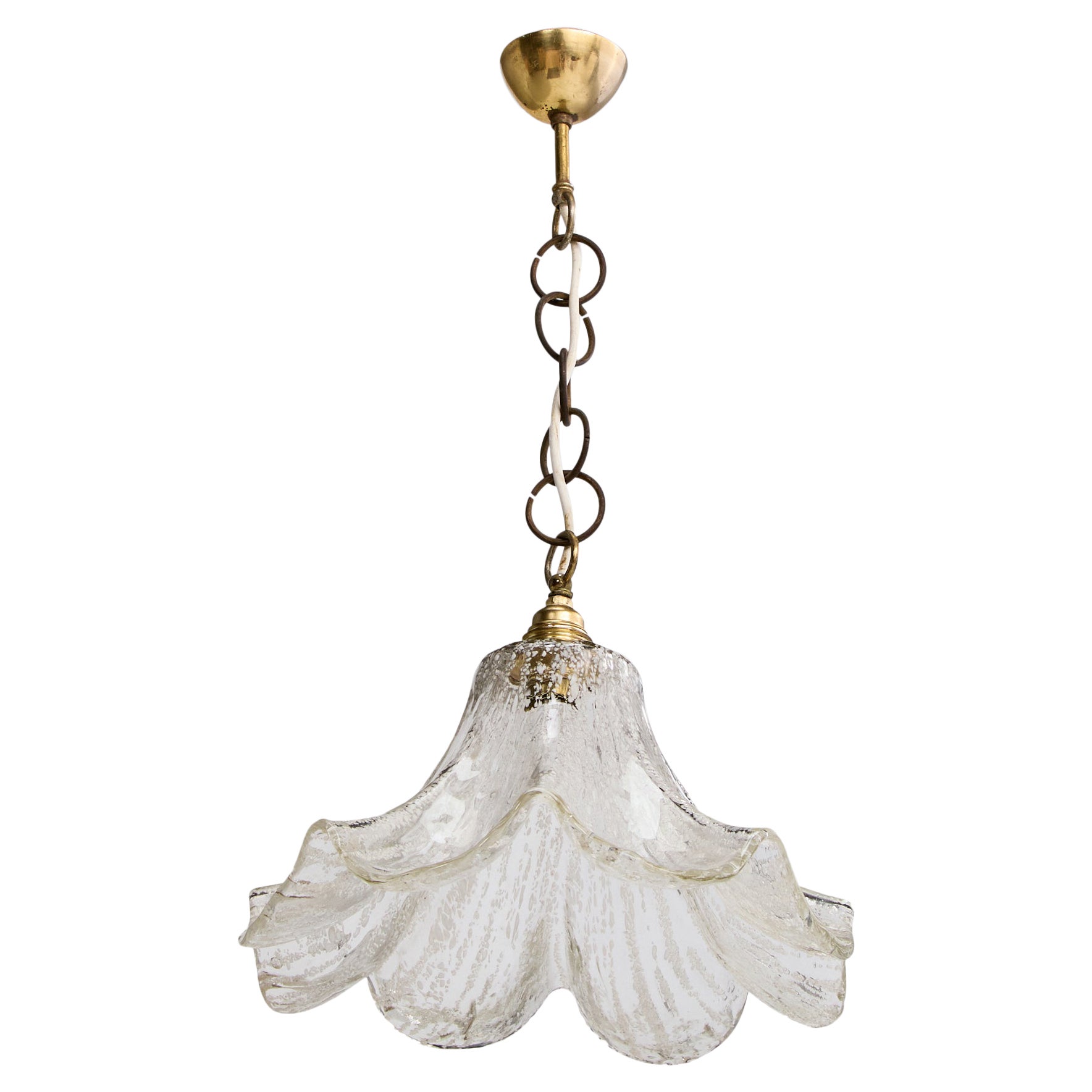 Designer autrichien, Design-Light, laiton, verre, Autriche, années 1960