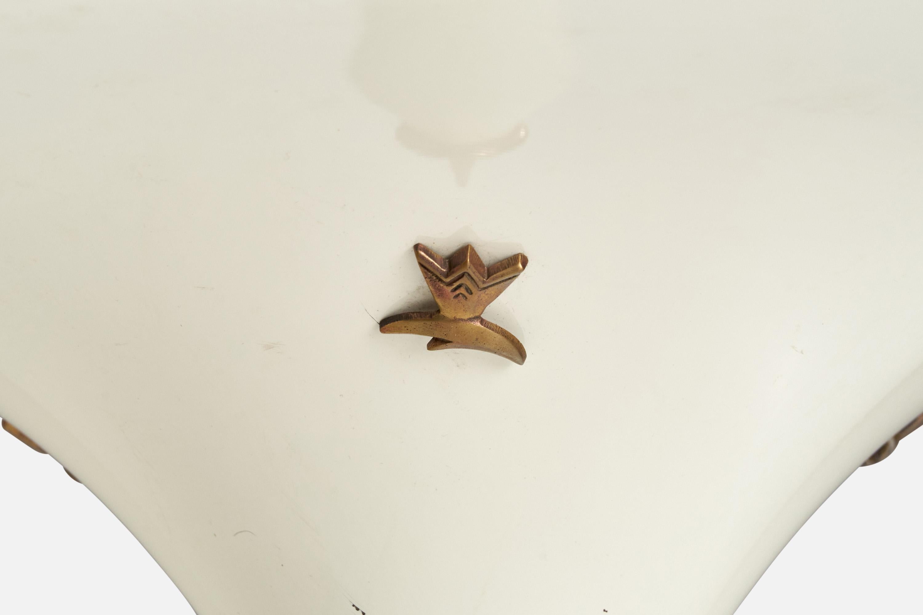 Designer austriaco, Lampada a sospensione, Ottone, Metallo, Austria, anni 50 in vendita 3