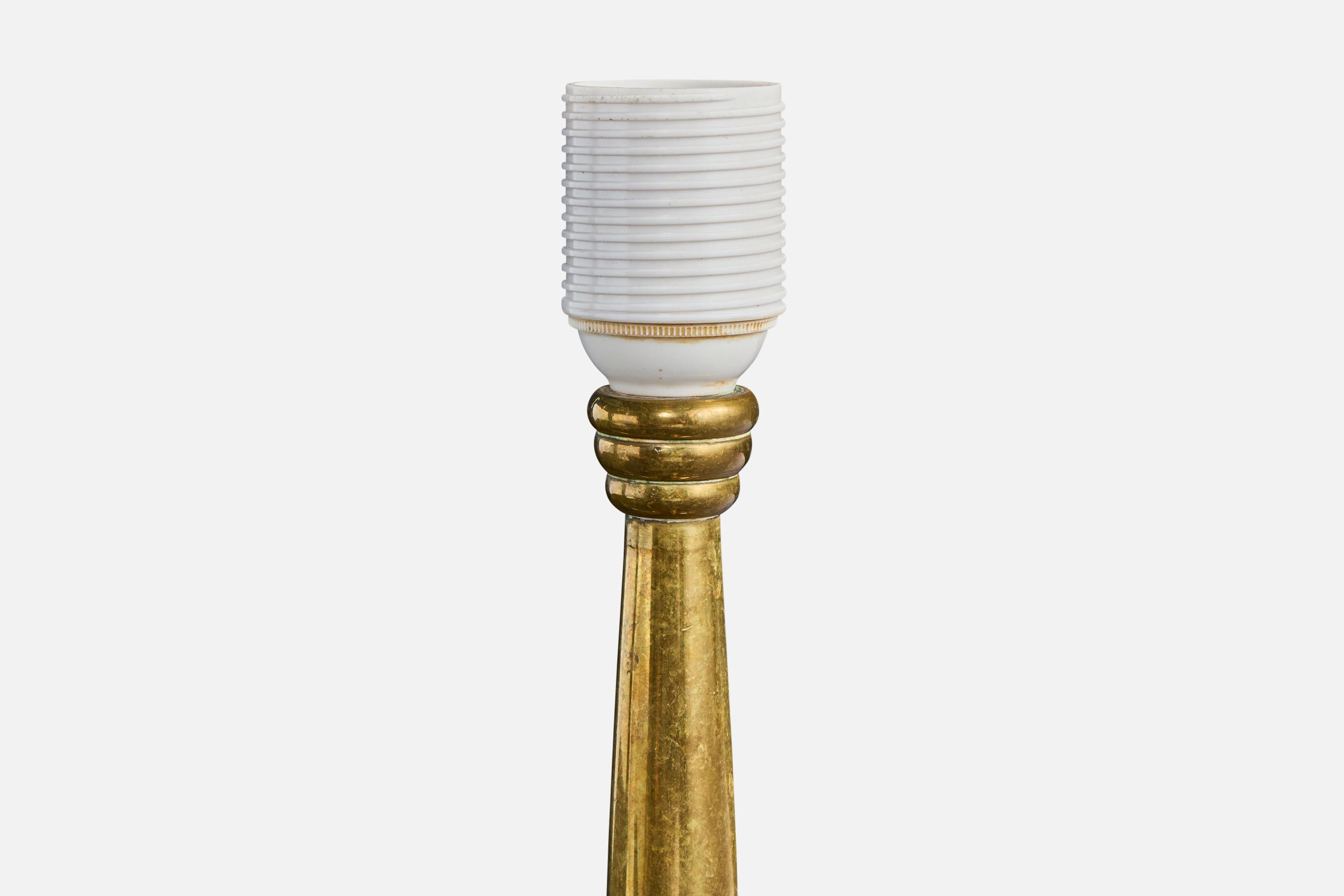 Austrian Designer, Table Lamp, Brass, Austria, 1930s In Good Condition For Sale In High Point, NC