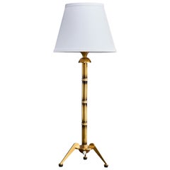 Austrian Designer, Table Lamp, Brass, Austria, 1930s