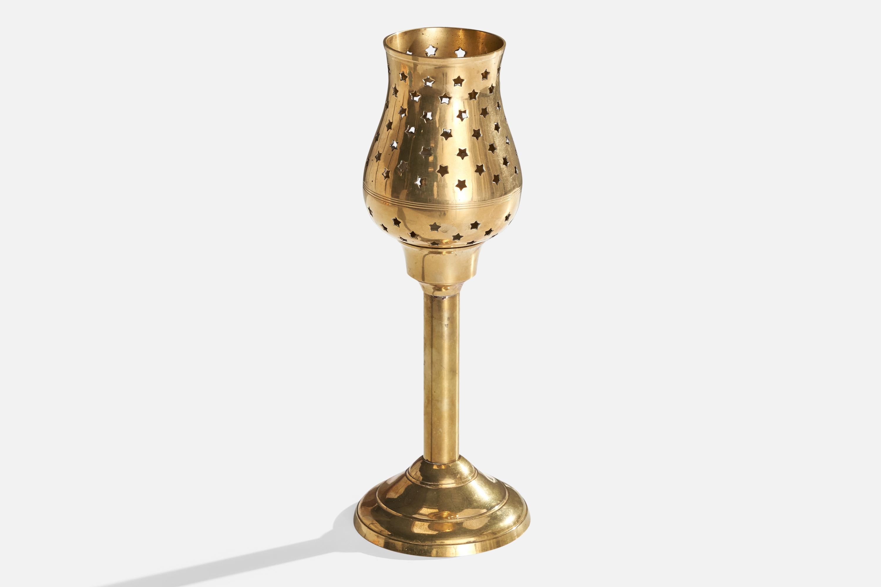 Mid-Century Modern Designer autrichien, lampe de table, laiton, Autriche, années 1950 en vente