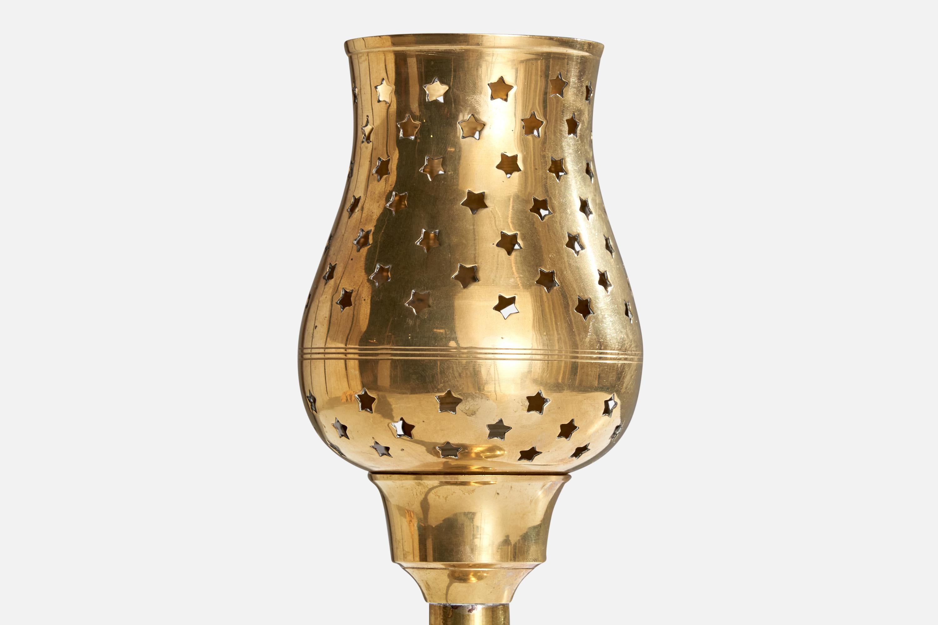 Designer autrichien, lampe de table, laiton, Autriche, années 1950 Bon état - En vente à High Point, NC