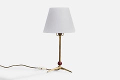 Diseñador austriaco, Lámpara de mesa, Latón, Baquelita, Austria, Años 30