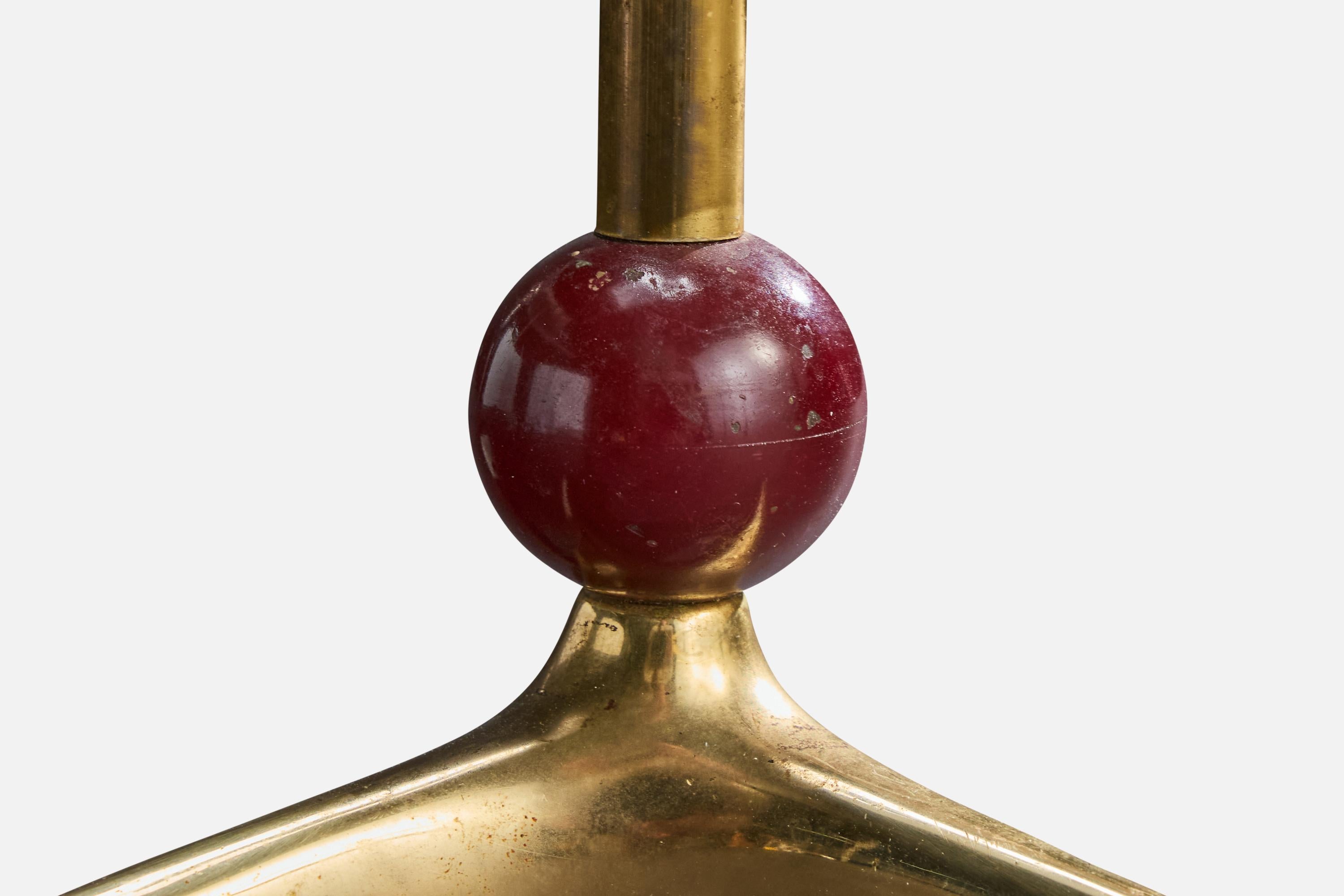 Designer autrichien, lampe de table, laiton, bakélite, Autriche, années 1930 en vente 1