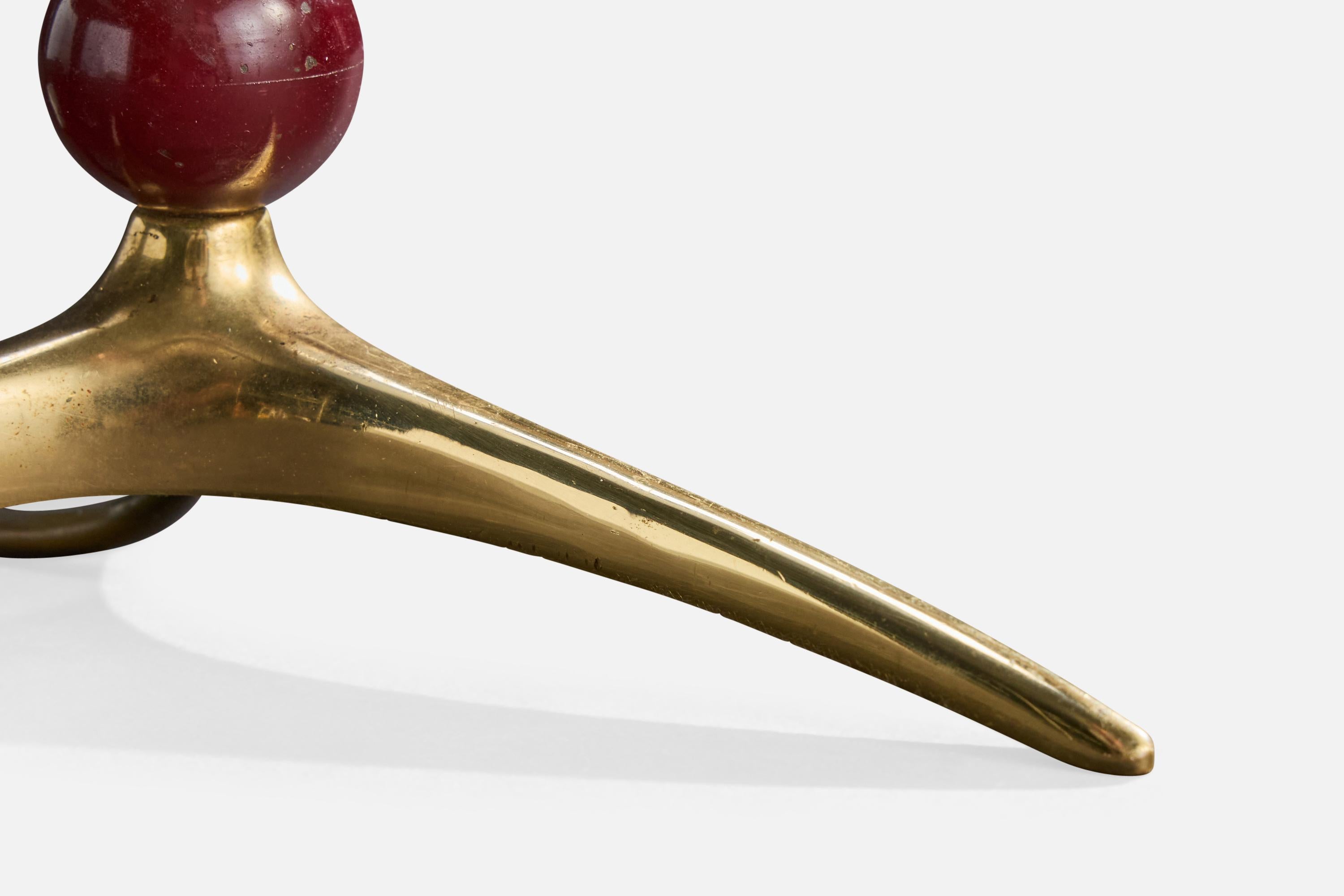 Designer autrichien, lampe de table, laiton, bakélite, Autriche, années 1930 en vente 2