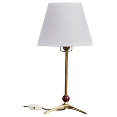 Austrian Designer, Table Lamp, Brass, Bakelite, Austria, 1930s