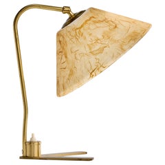 Austrian Designer, Table Lamp, Brass, Resin, Austria, 1950s