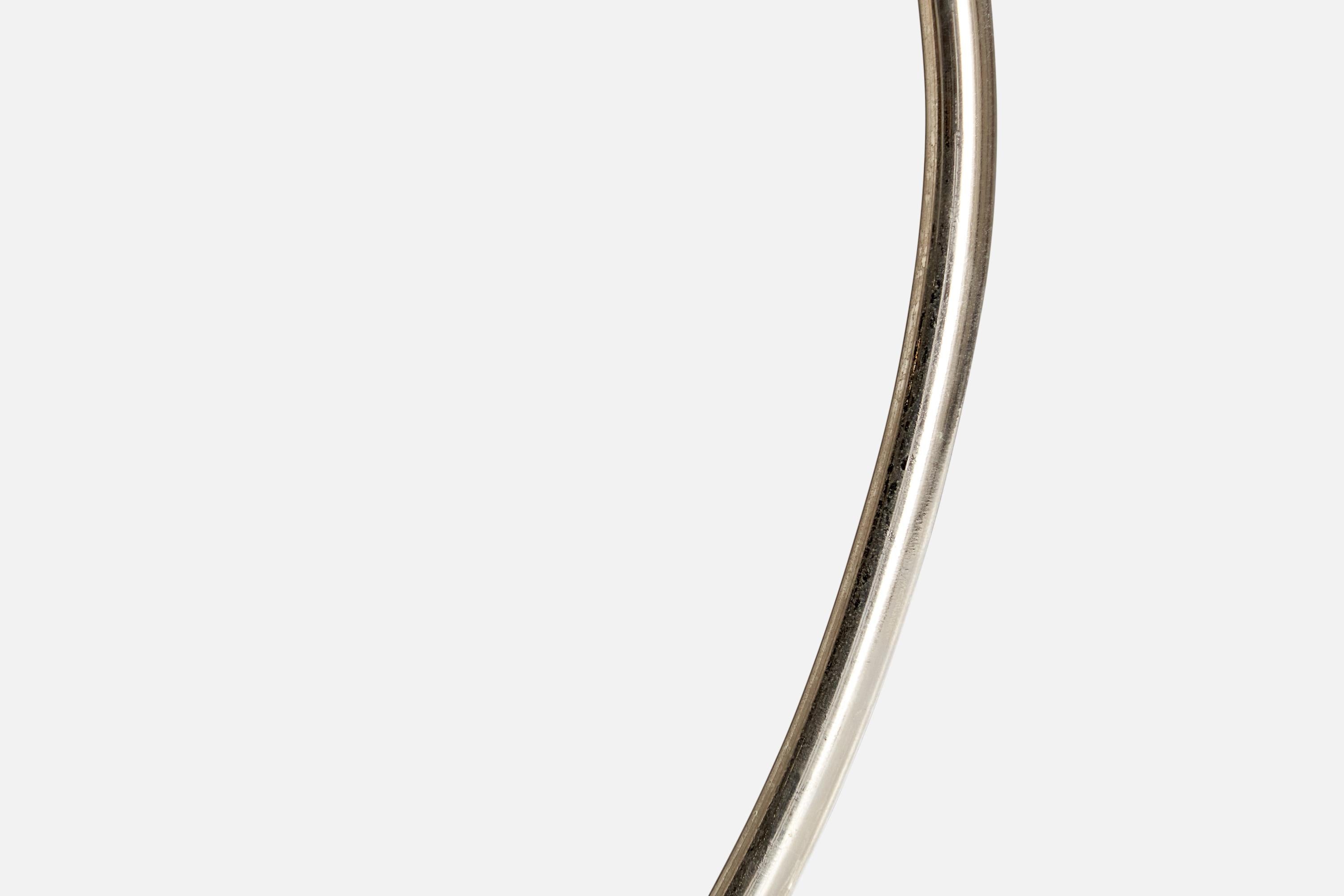 Designer autrichien, lampe de bureau, nickel, verre, Autriche, années 1930 en vente 1
