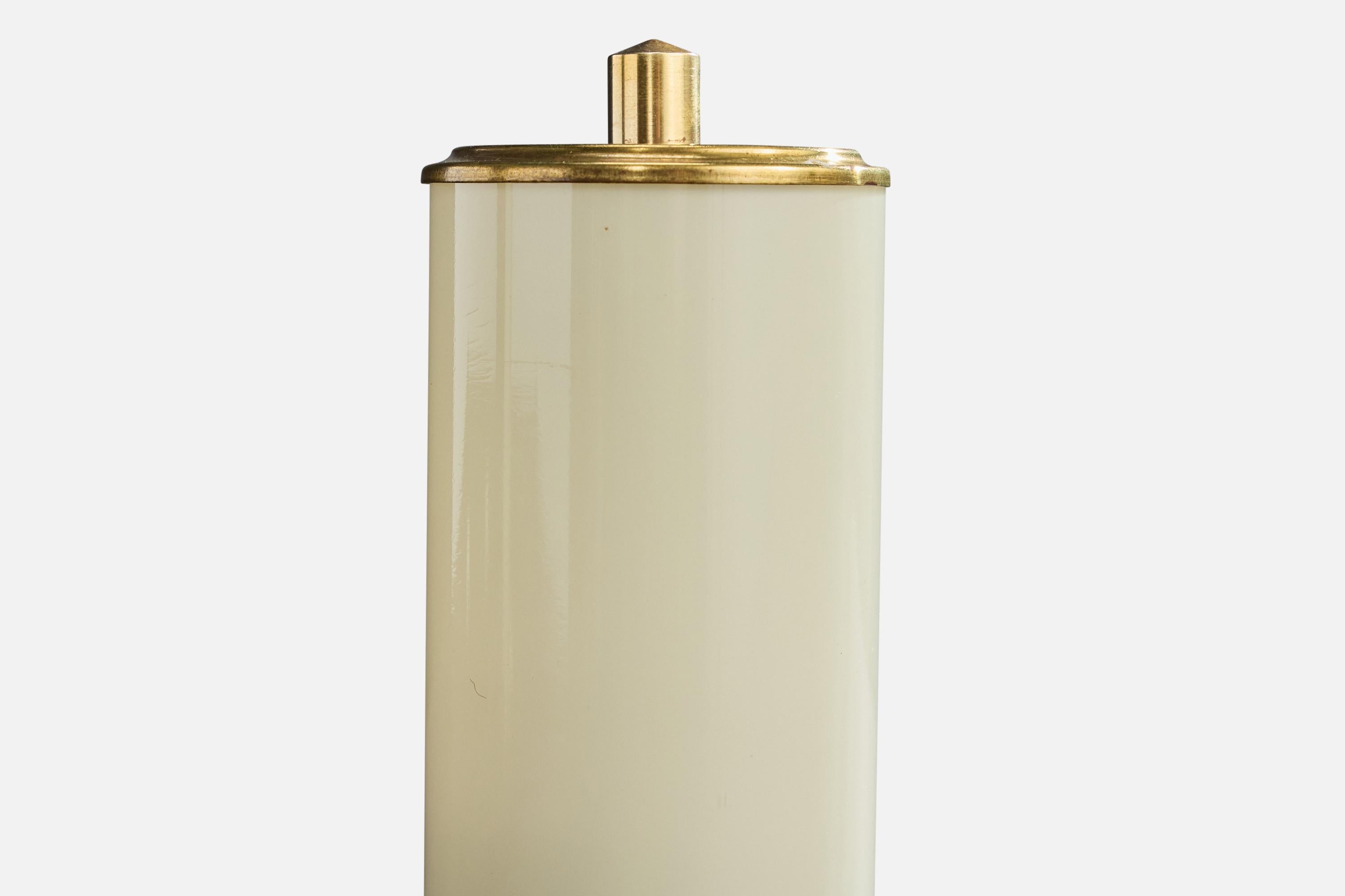 Diseñador austriaco, Lámparas de mesa, Latón, Vidrio, Austria, Años 50 mediados del siglo XX en venta