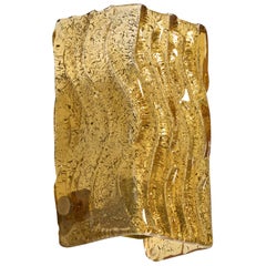 Austrian Designer, Wall Light, Brass, Glass, Austria, 1960s
