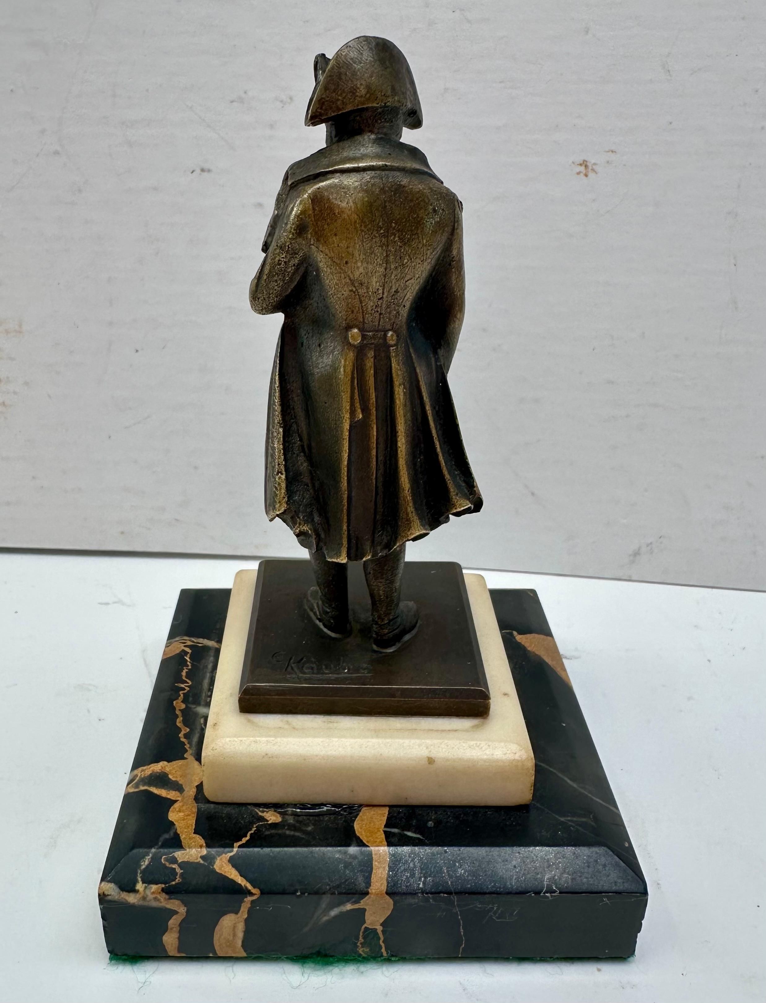 Statuetta austriaca in bronzo di Napoleone Bonaparte firmata KAUBA. in vendita 5