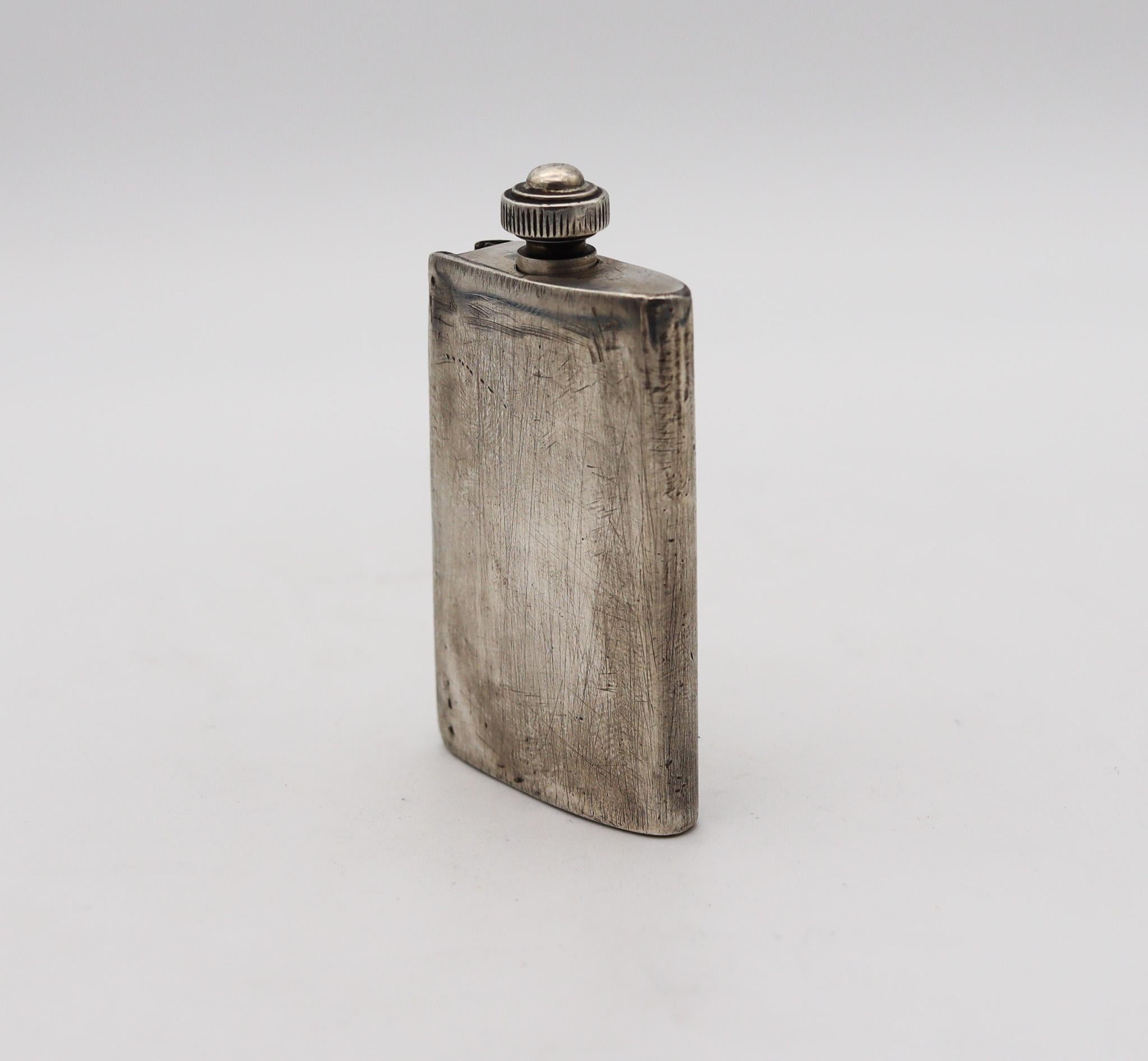 Late Victorian Austrian Empire 1872 Touch Tip Petrol Striker Pre-Lighter Sterling Silver by TCW