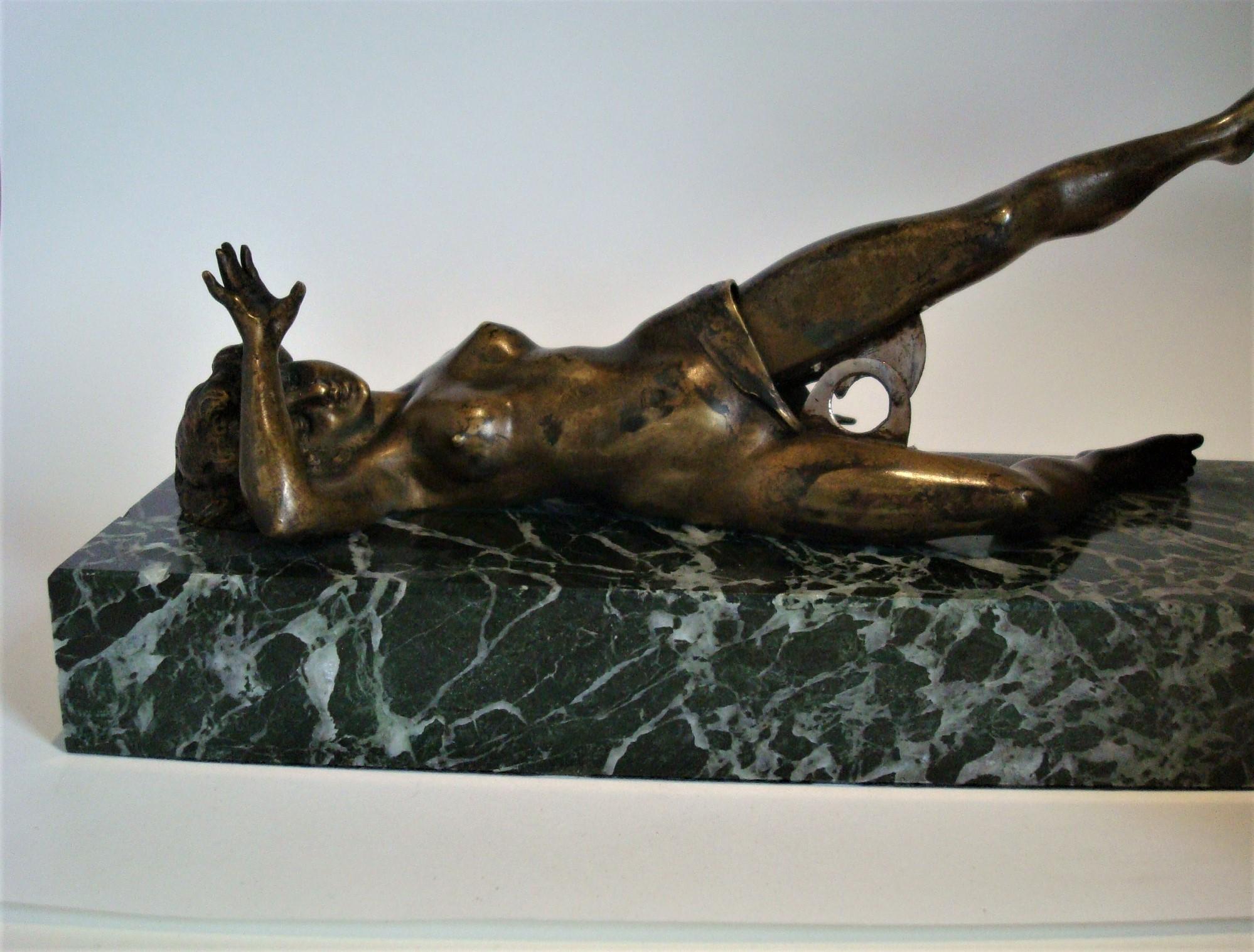 Austrian Erotic Bronze Nude/Erotic Woman Cigar Cutter, 1910 5