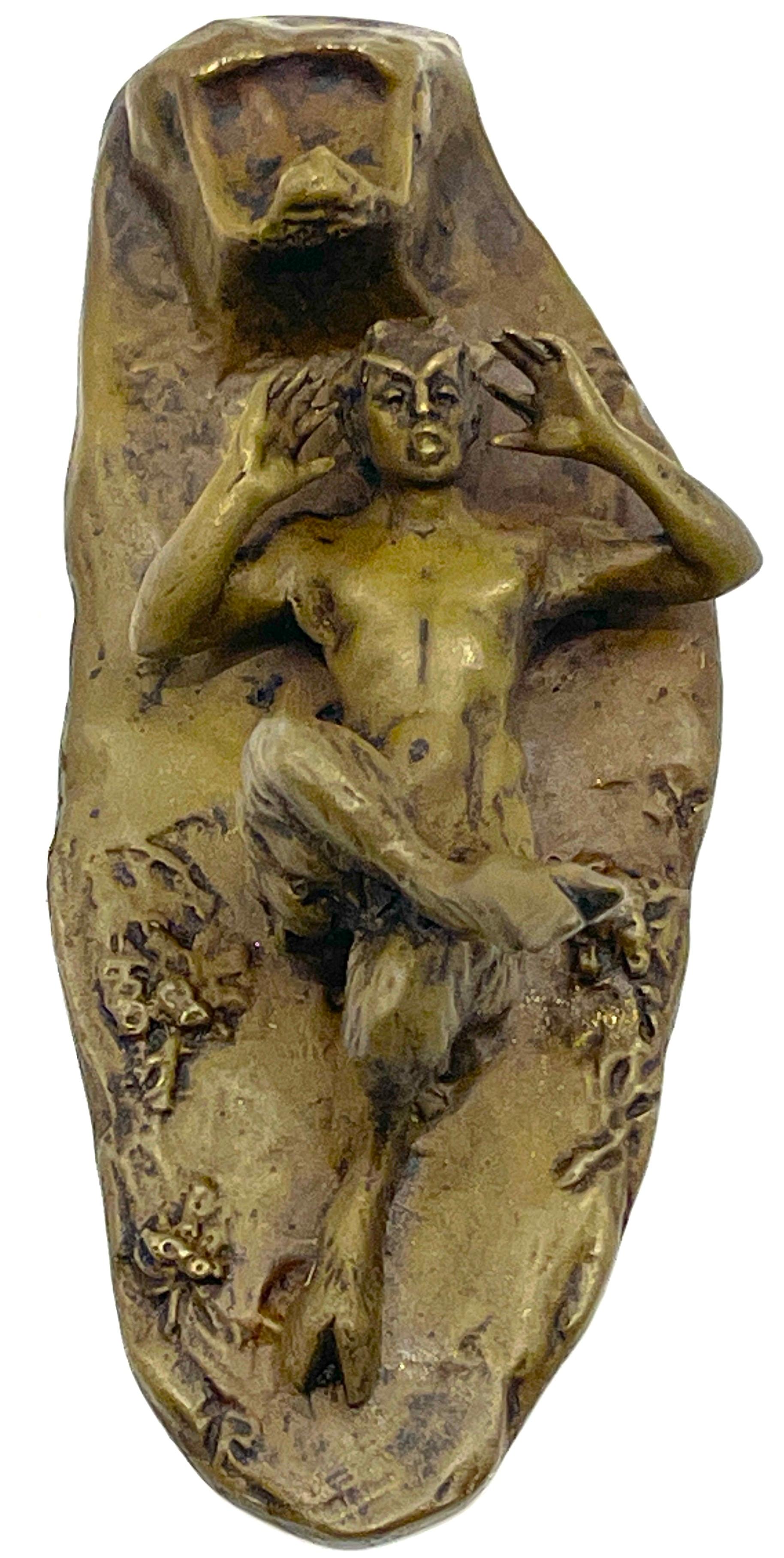 Austrian Erotic Bronze Nymph & Satyr, Style of Bergman  For Sale 5