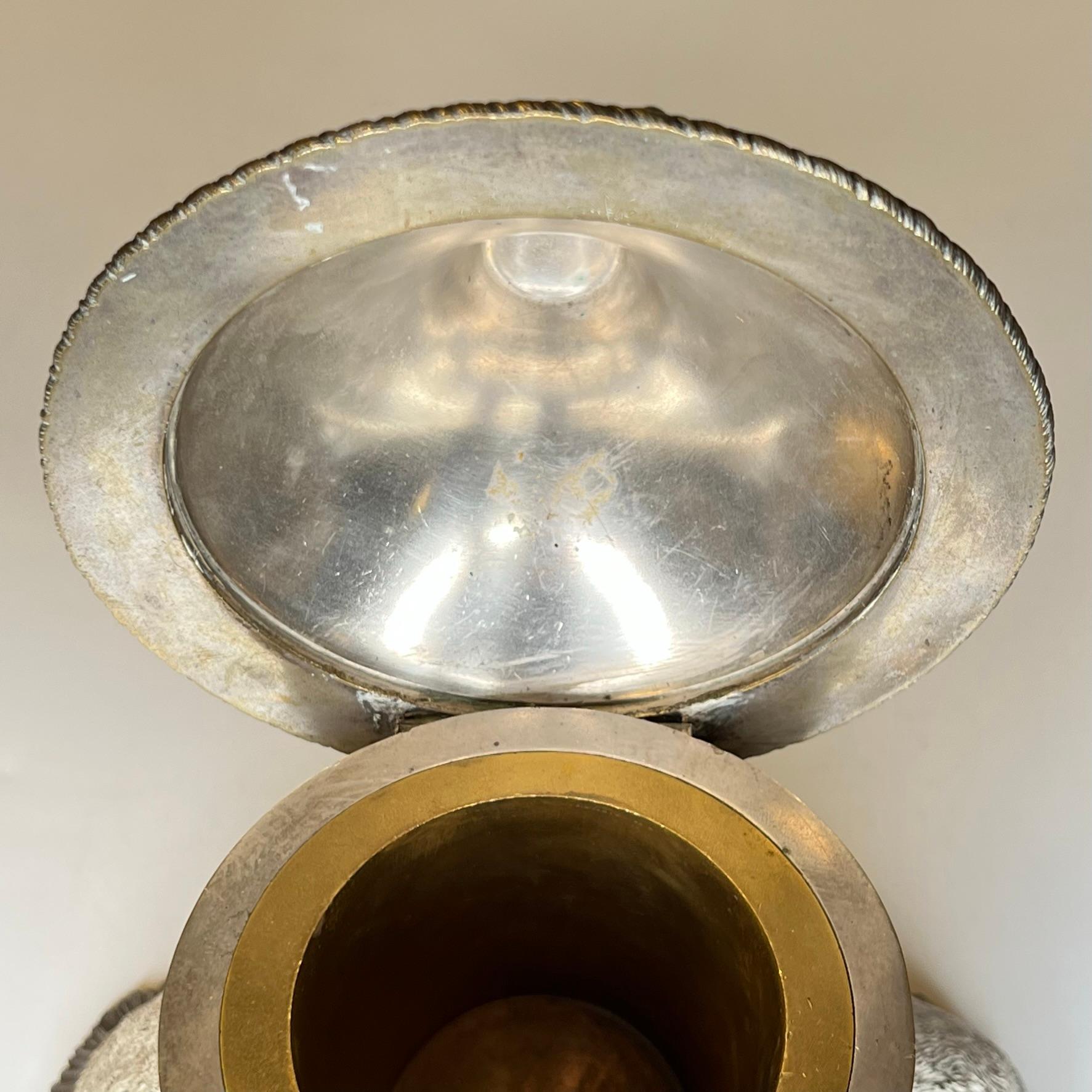 Österreichisches figurales Humidor-Tabakglas aus Bronze im Angebot 7