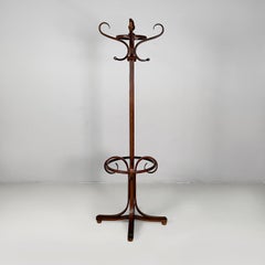 Austrian floor coat rack in wood, 1940s