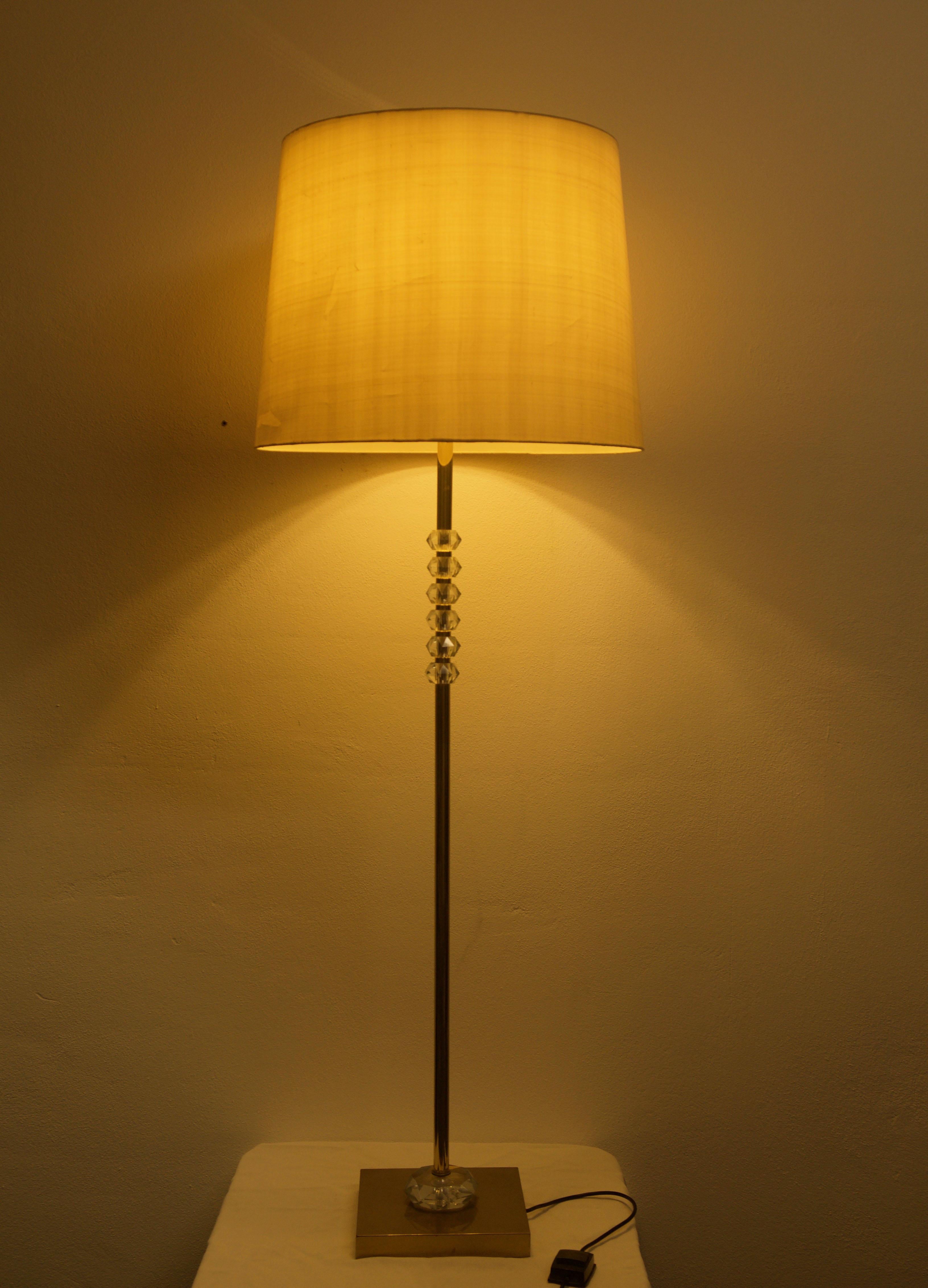 Mid-Century Modern Austrian Floor Lamp Attributed to Lobmeyr For Sale